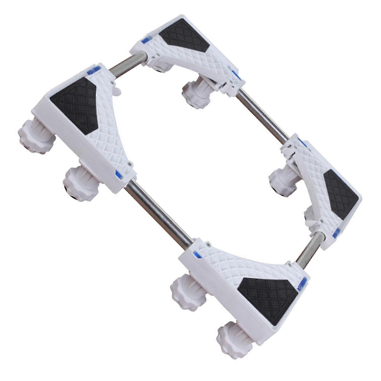 Adjustable Stand With Bracket Rack, Square Tube Design, White Finish, Compatible With Various Devices, Sturdy Construction