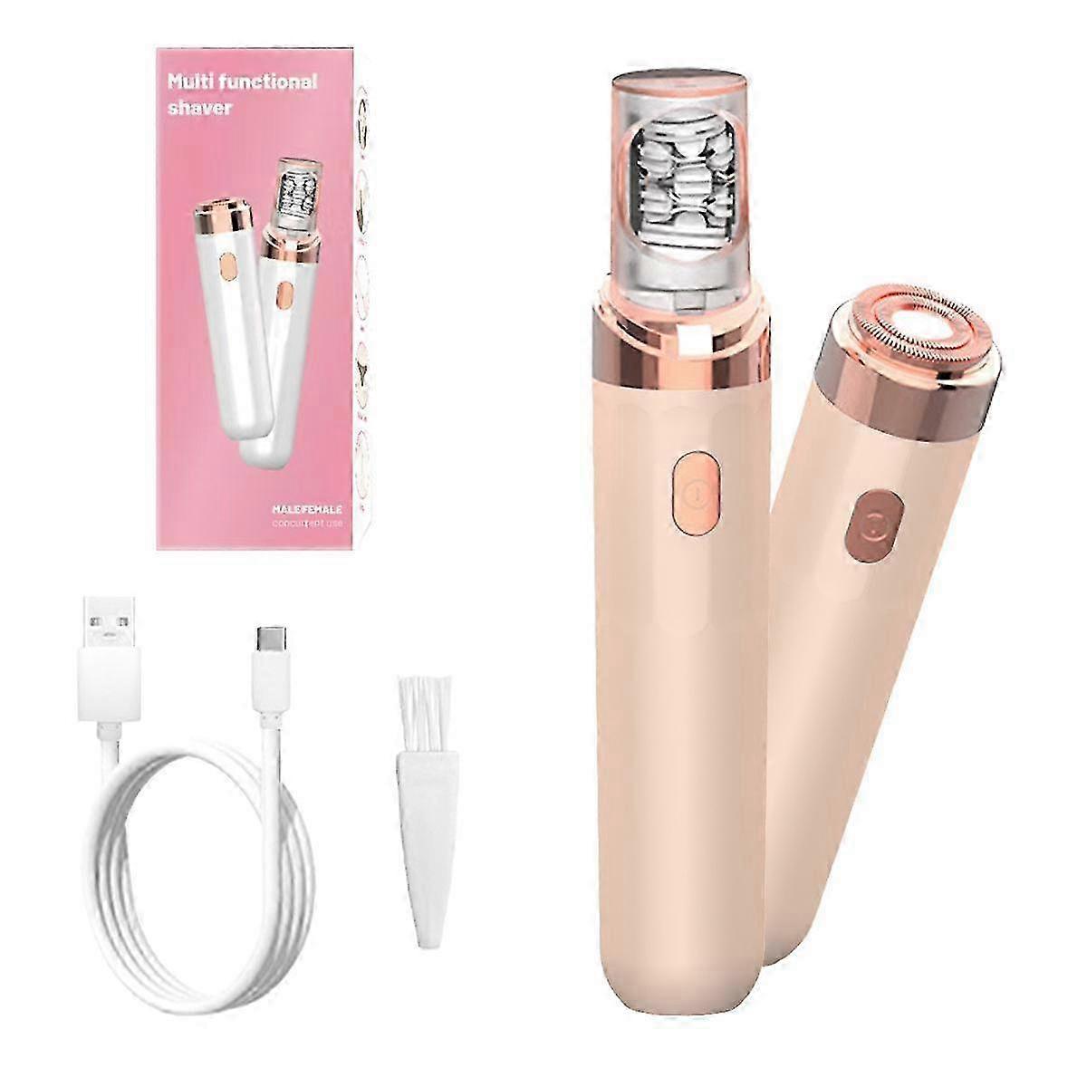 Pluxy Epil Pro 3.0 Cordless Facial Epilator & Eyebrow Razor - 2-in-1 Hair Remover for Face, Hands, Legs, Underarms, Bikini Line
