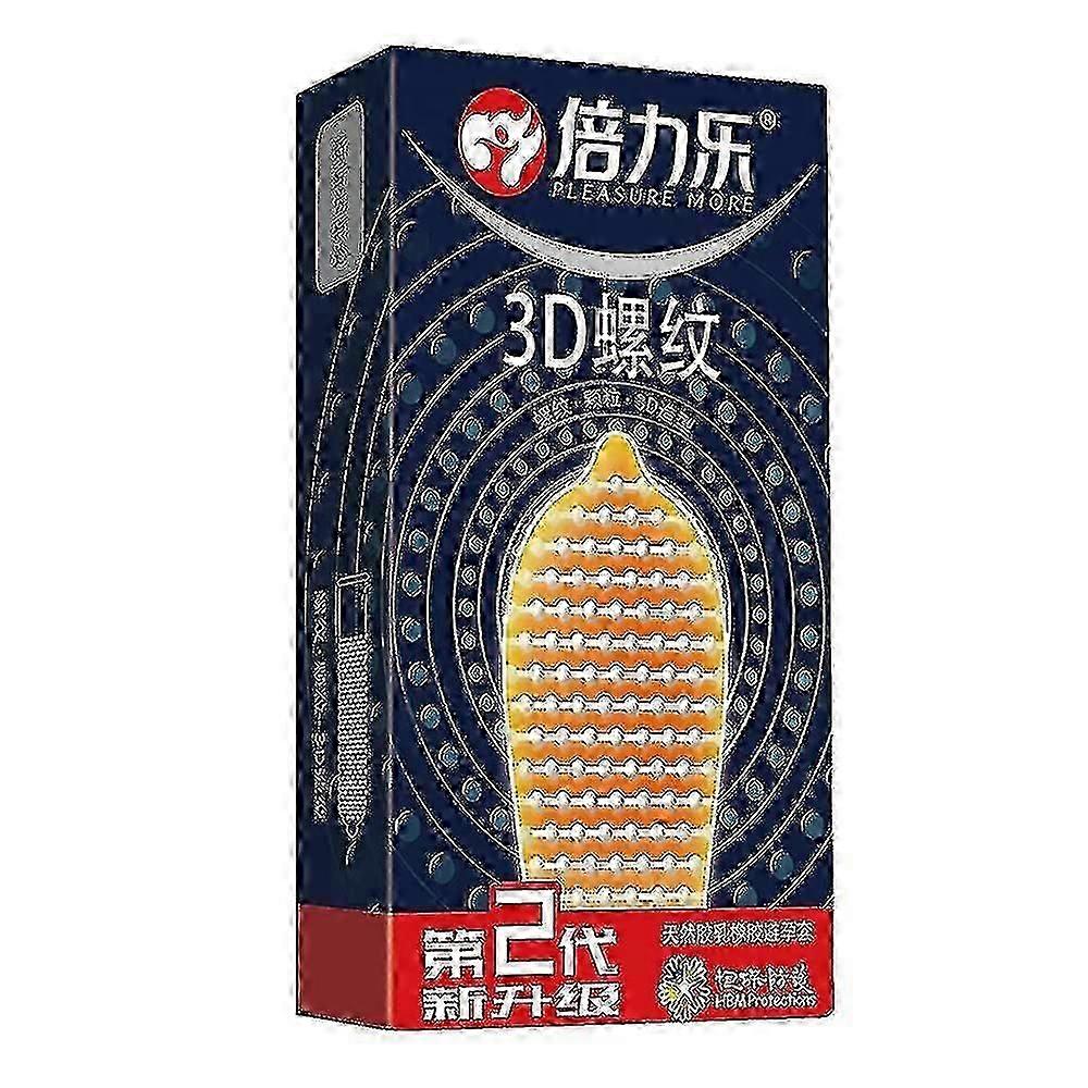 10 Pack Lubricated Threaded Thin Condoms for Men with Enhanced Sensitivity and Natural Feel