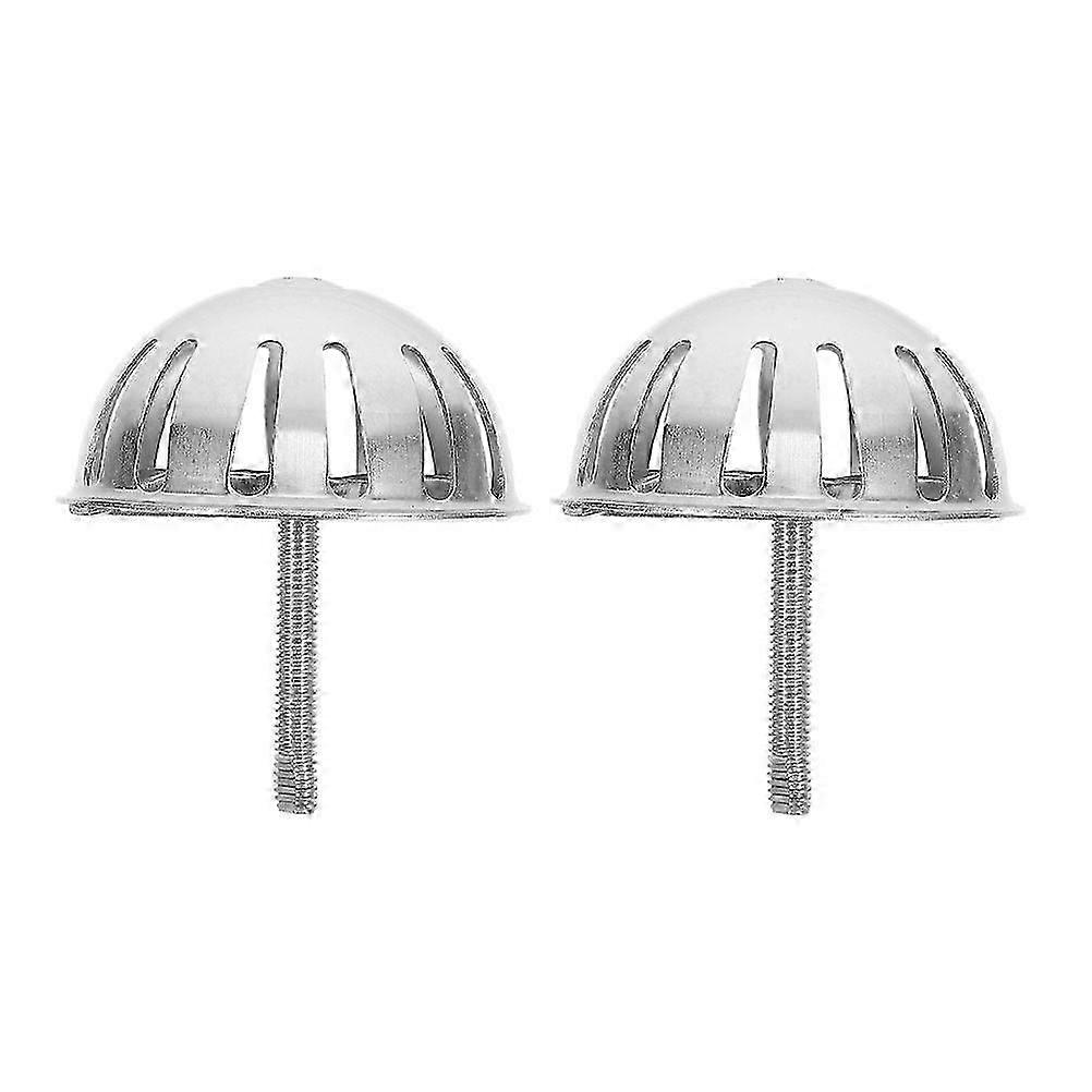 2 stk. Urinaltraktdeksel i rustfritt stål, universal avløpsstopper, urinalfilterstopper for bad og toalett