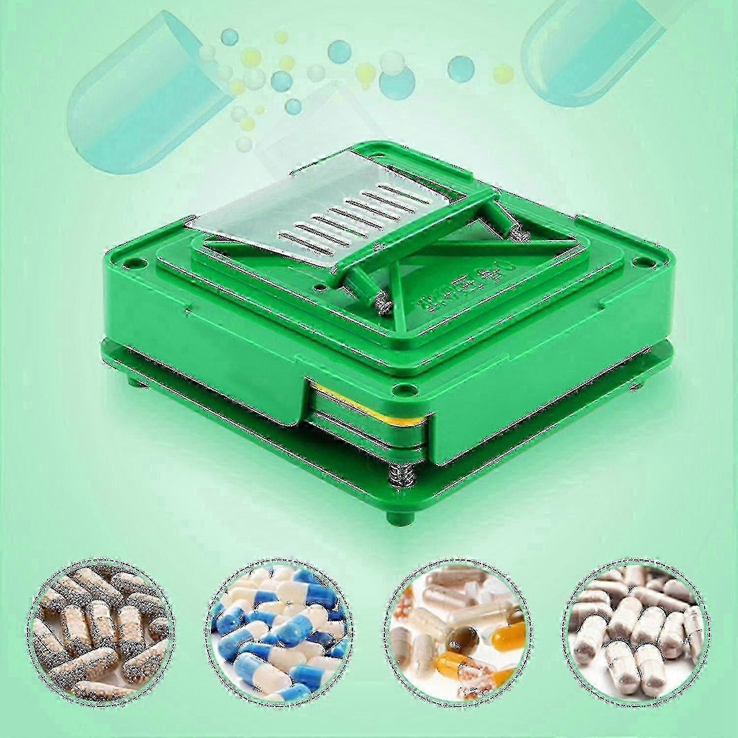 Capsule Filling Tray 00 with 100 Holes and Scraper for Easy Capsule Filler Use