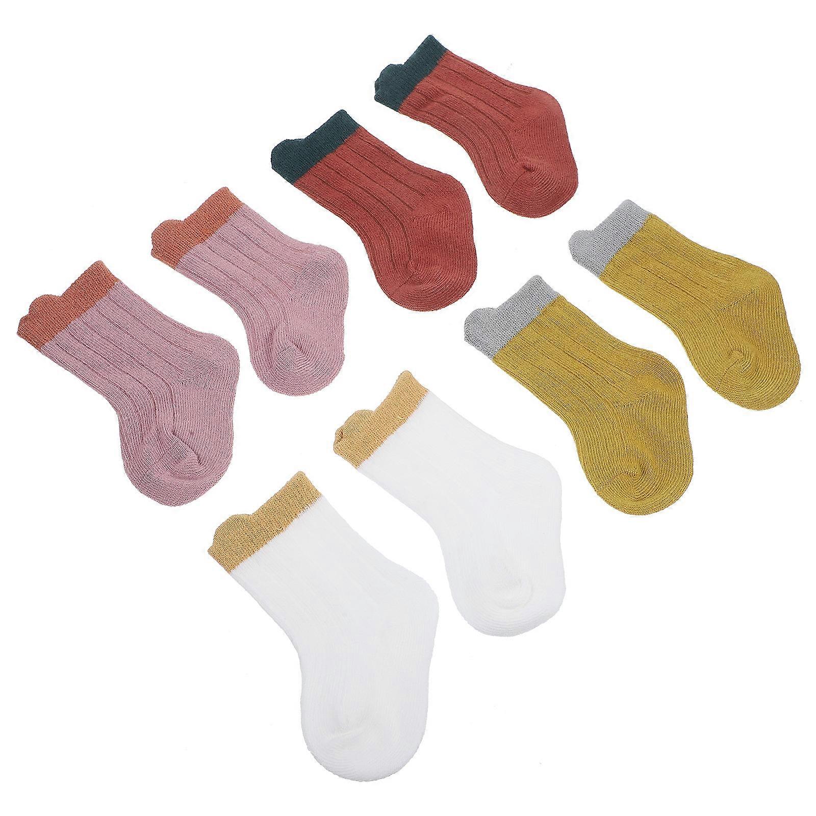 Children Cotton Socks for Kids Ankle Socks Comfortable 4Pairs Set