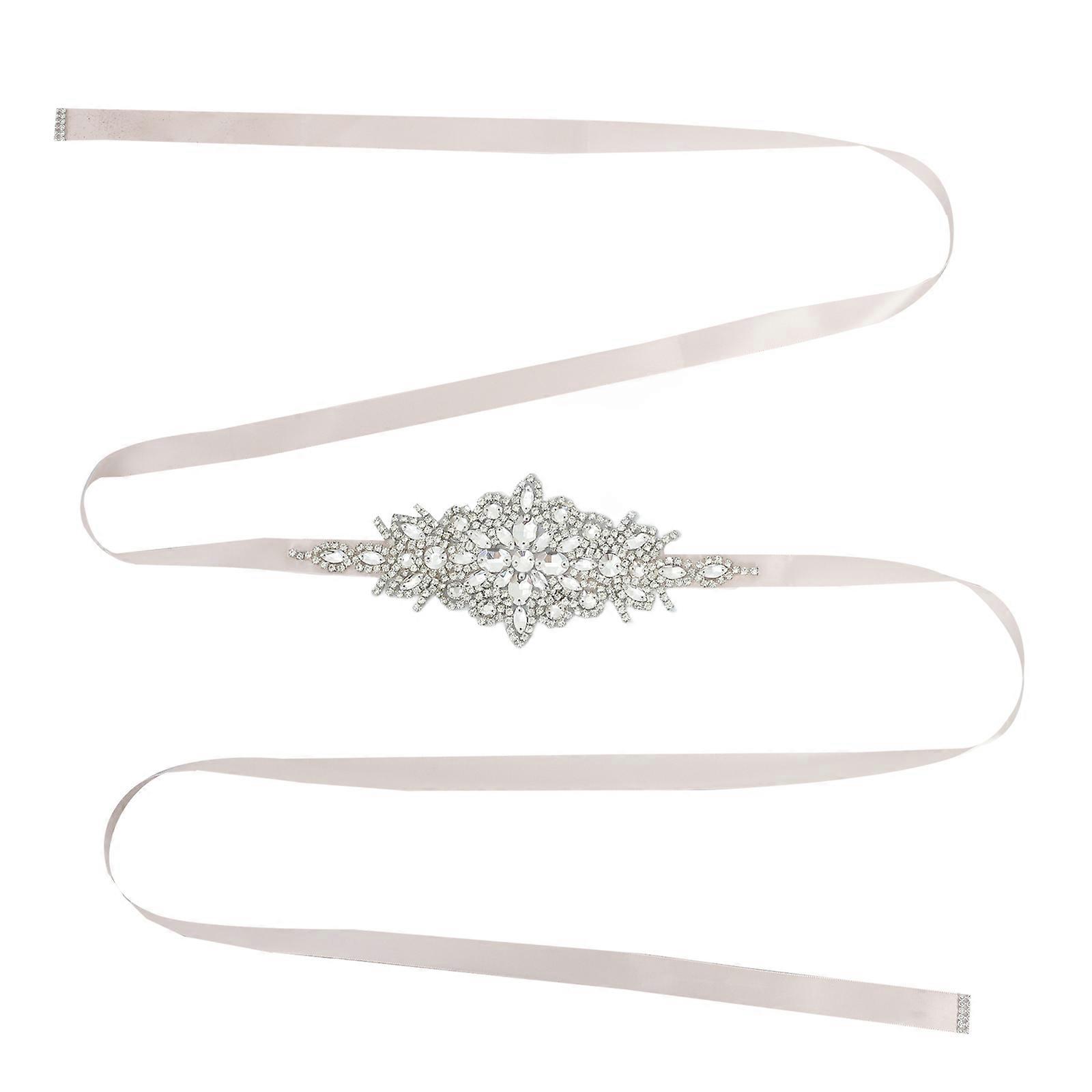 Elegant Adjustable Rhinestone Wedding Belt for Brides – Dazzling Sash Accessory for Bridal Gowns and Evening Dresses
