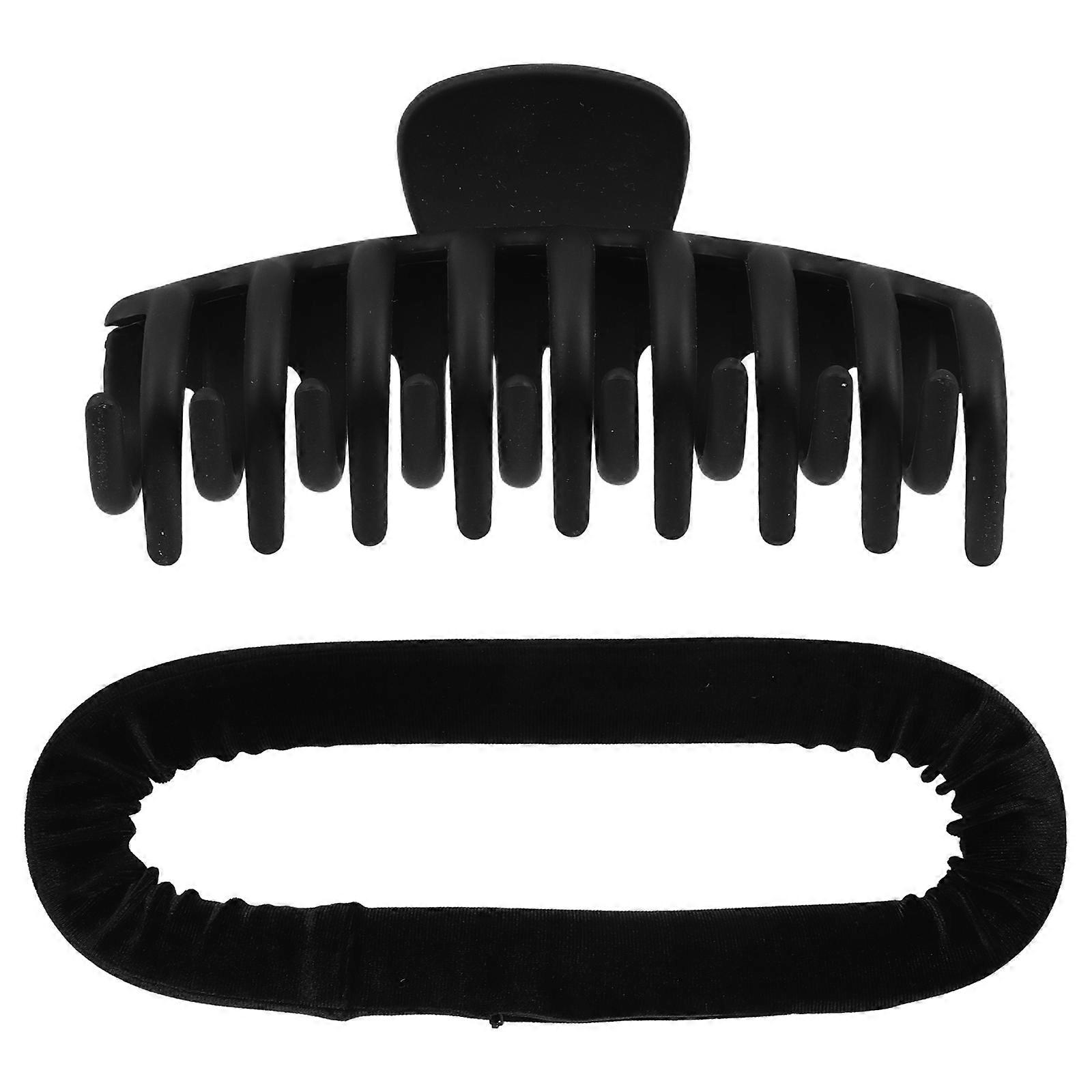 Banana Clips For Women Heatless Curling Rod Portable Lightweight Adjustable Curls 1Set