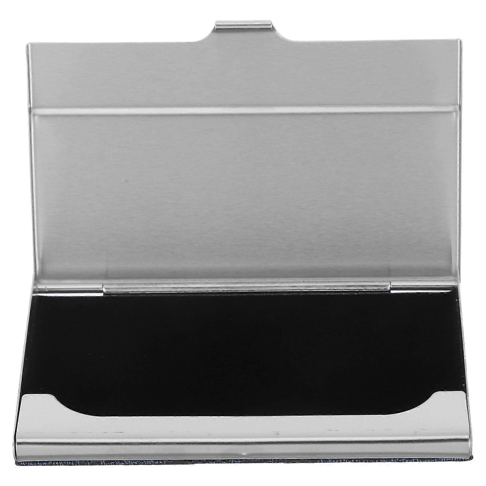 Stainless Steel Business Card Holder Slim Case For Professionals Meetings Conferences Lightweight 1Set