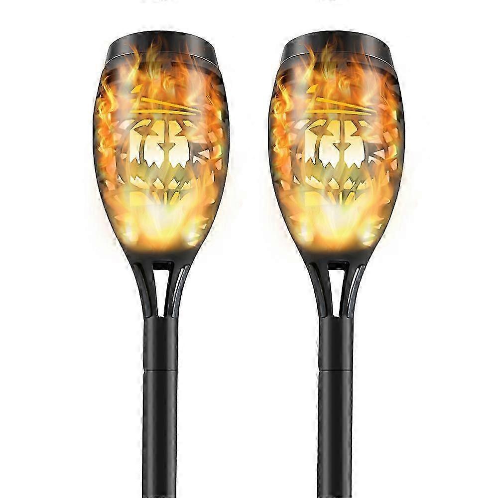 Solarleuchten Außengarten 1-4 Stück 12LED Solarflammenleuchten