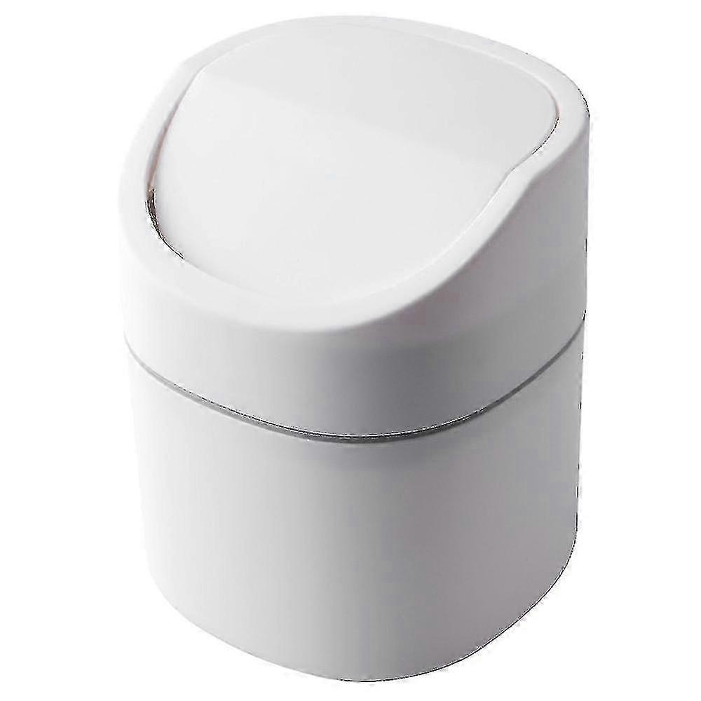 Desktop, tabletop or coffee table mini trash can with lid