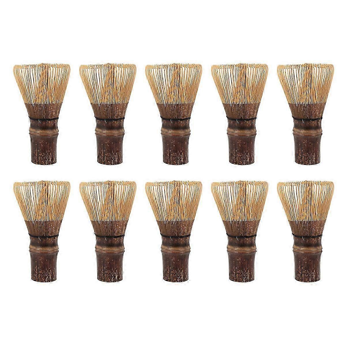10X 80 Prongs Matcha Whisk Japanese Ceremony Bamboo Chasen Matcha Tea Powder Whisk Green Tea L