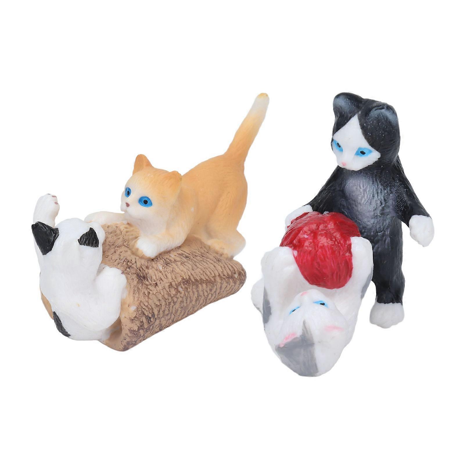 Cute PVC Simulation Kitten Toy Model for Children's Education