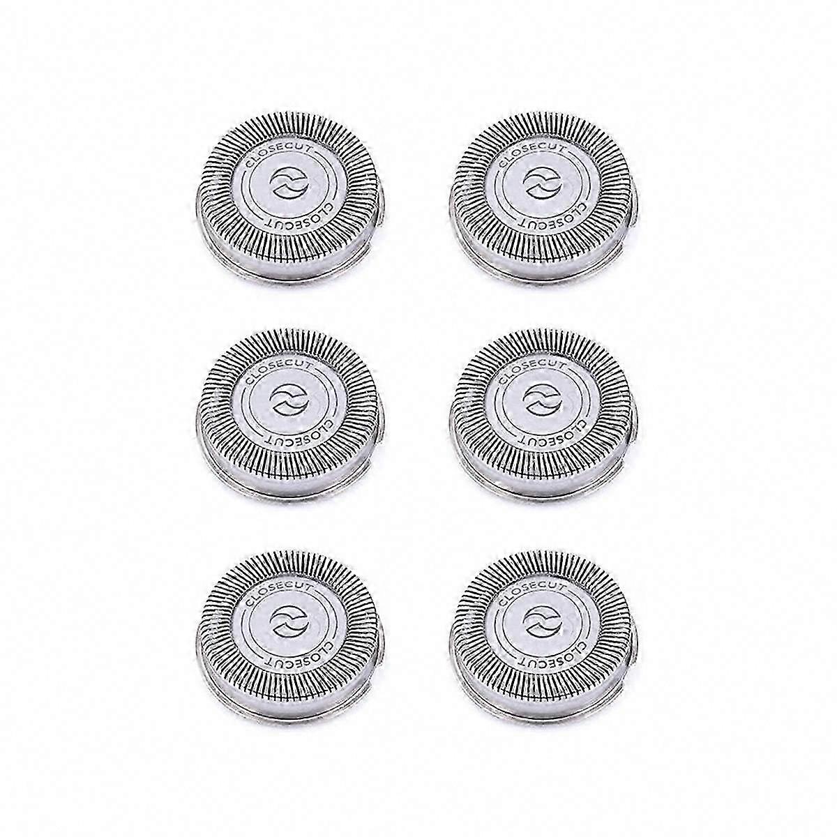 6Pack SH30 Replacement Heads for Shaver Series 3000, 2000, 1000 and S738, with Durable Sharp Blades