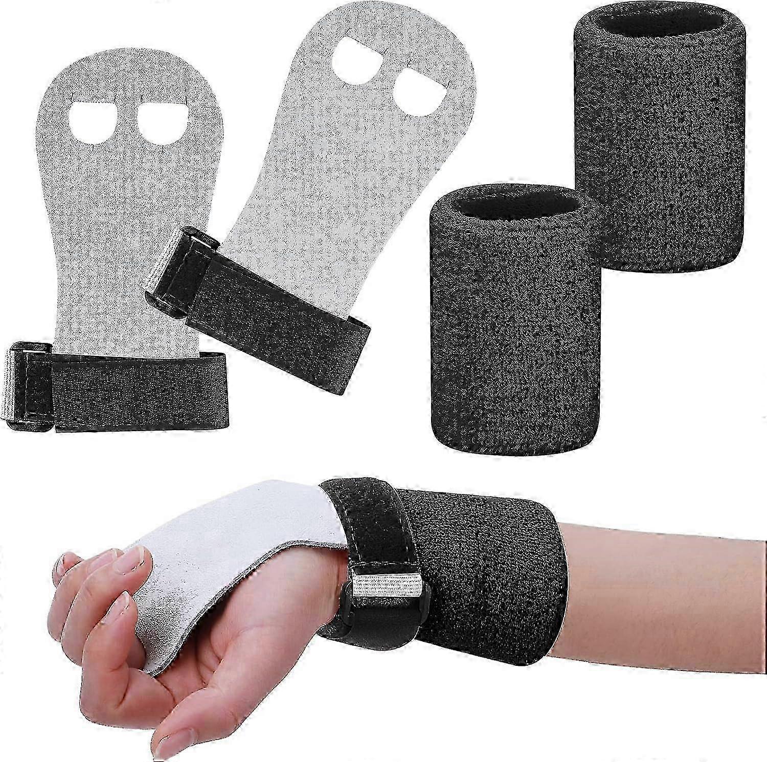2Pcs Gymnastics Grips Wristbands Sets for Kids, Gymnastic Hand Grips Gymnastic for Kids Workout and Exercise