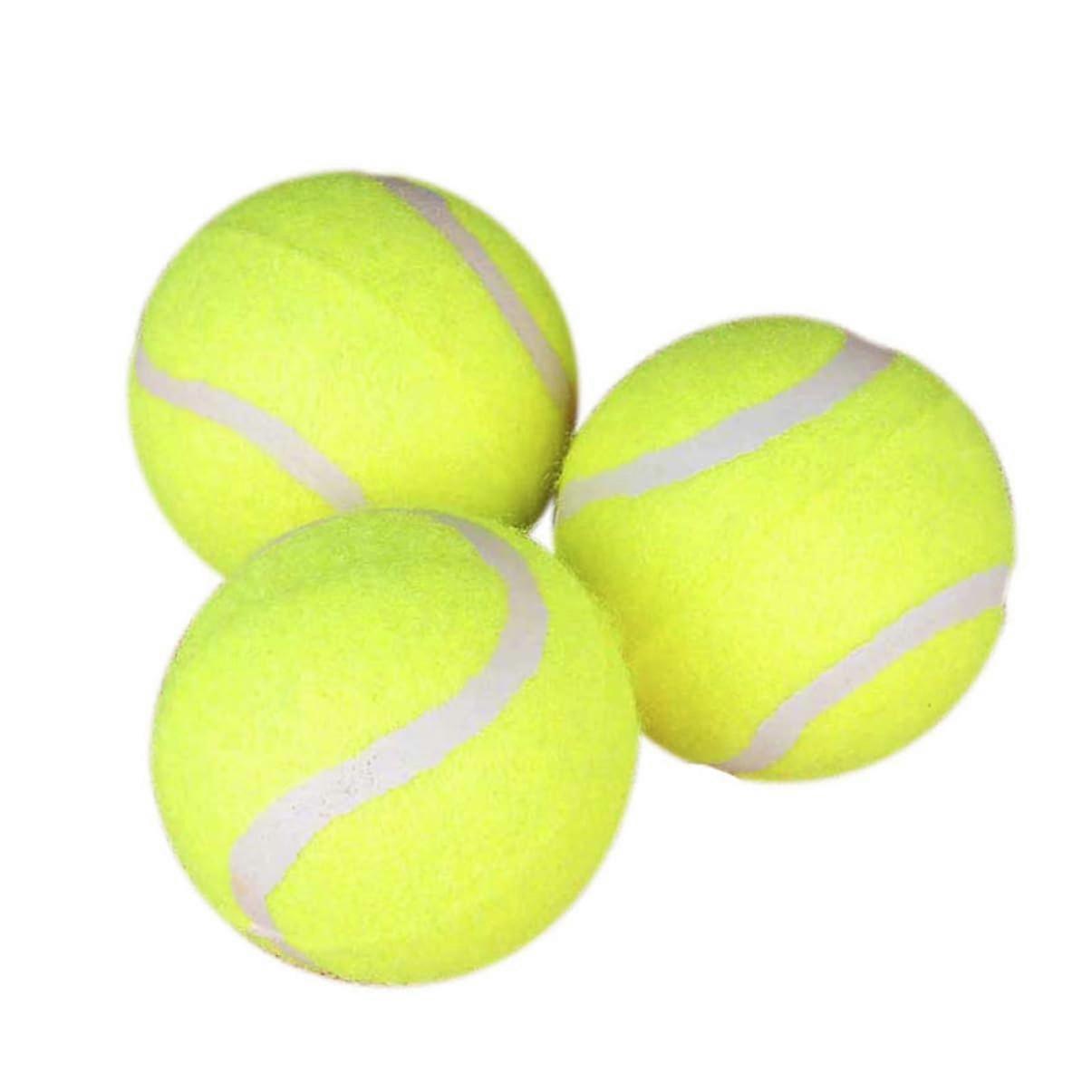 3pcs Dog Tennis Balls Durable Chew Toys for Interactive Play Fetch Training Bite Resistant Teething Balls for Pets