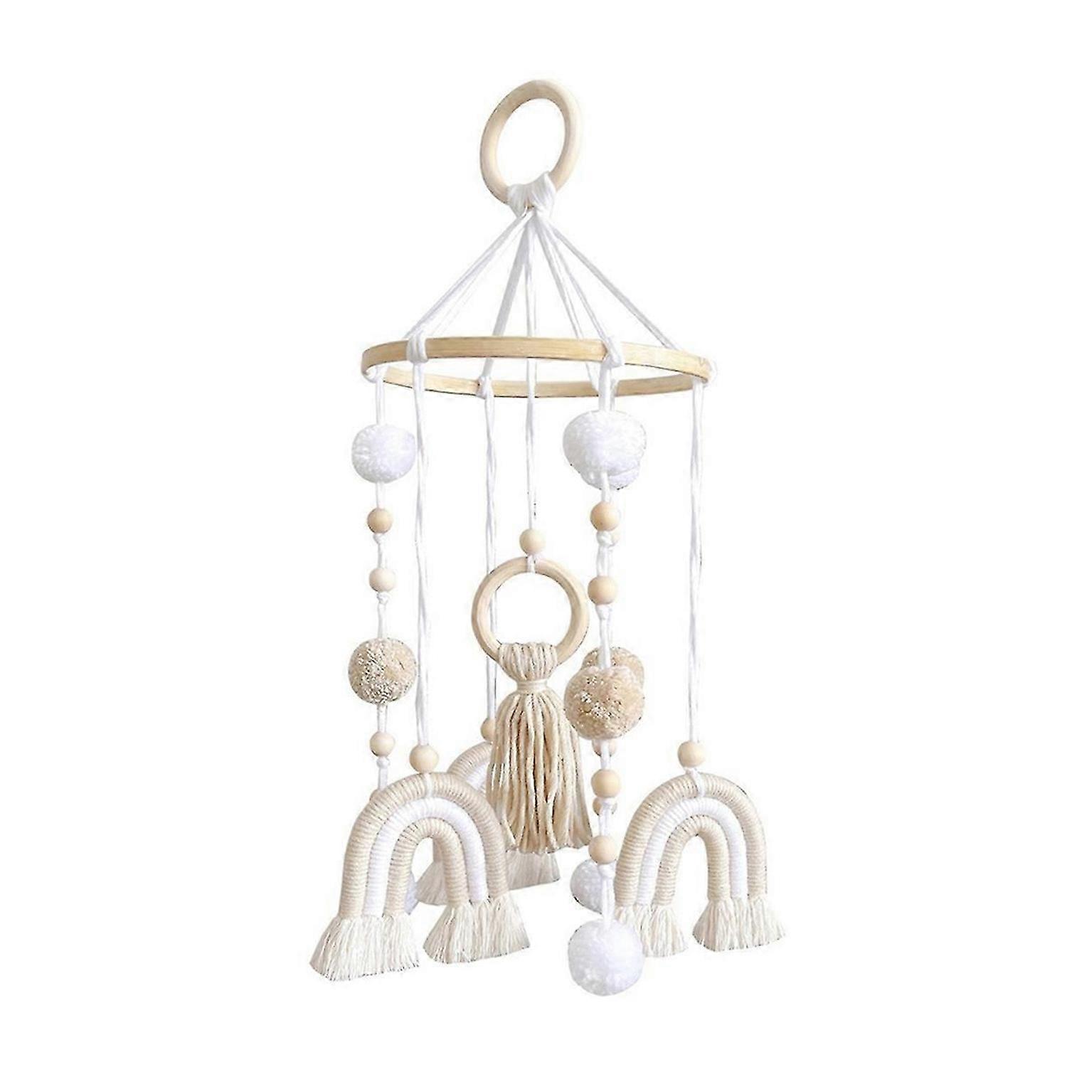 Boho Rainbow Macrame Tapestry Pendant Room Background Wall Home Decor