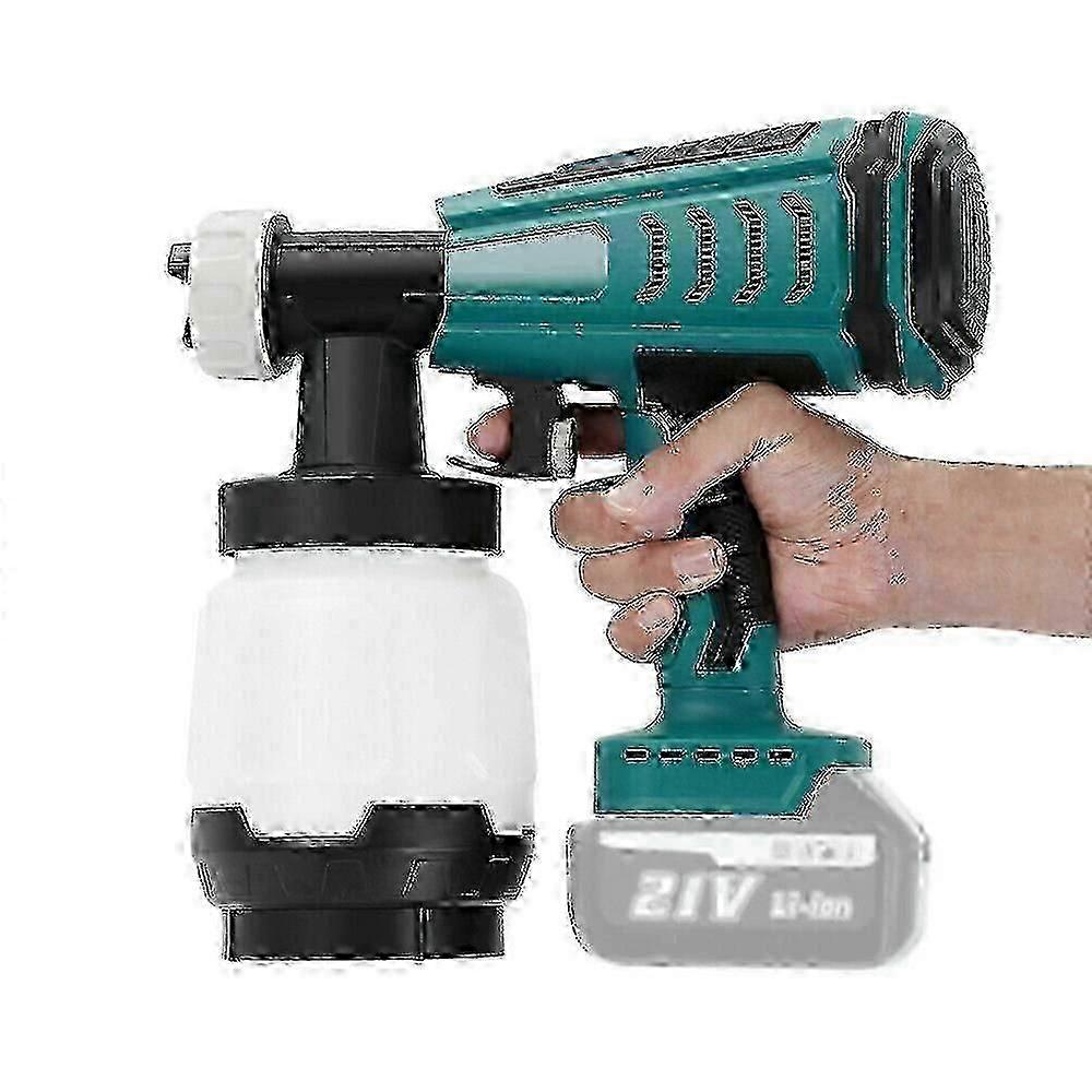 Compatible with Makita 18V Battery Cordless High Pressure Paint Spray Gun with Lightweight 1000ml Capacity for DIY Home Projects
