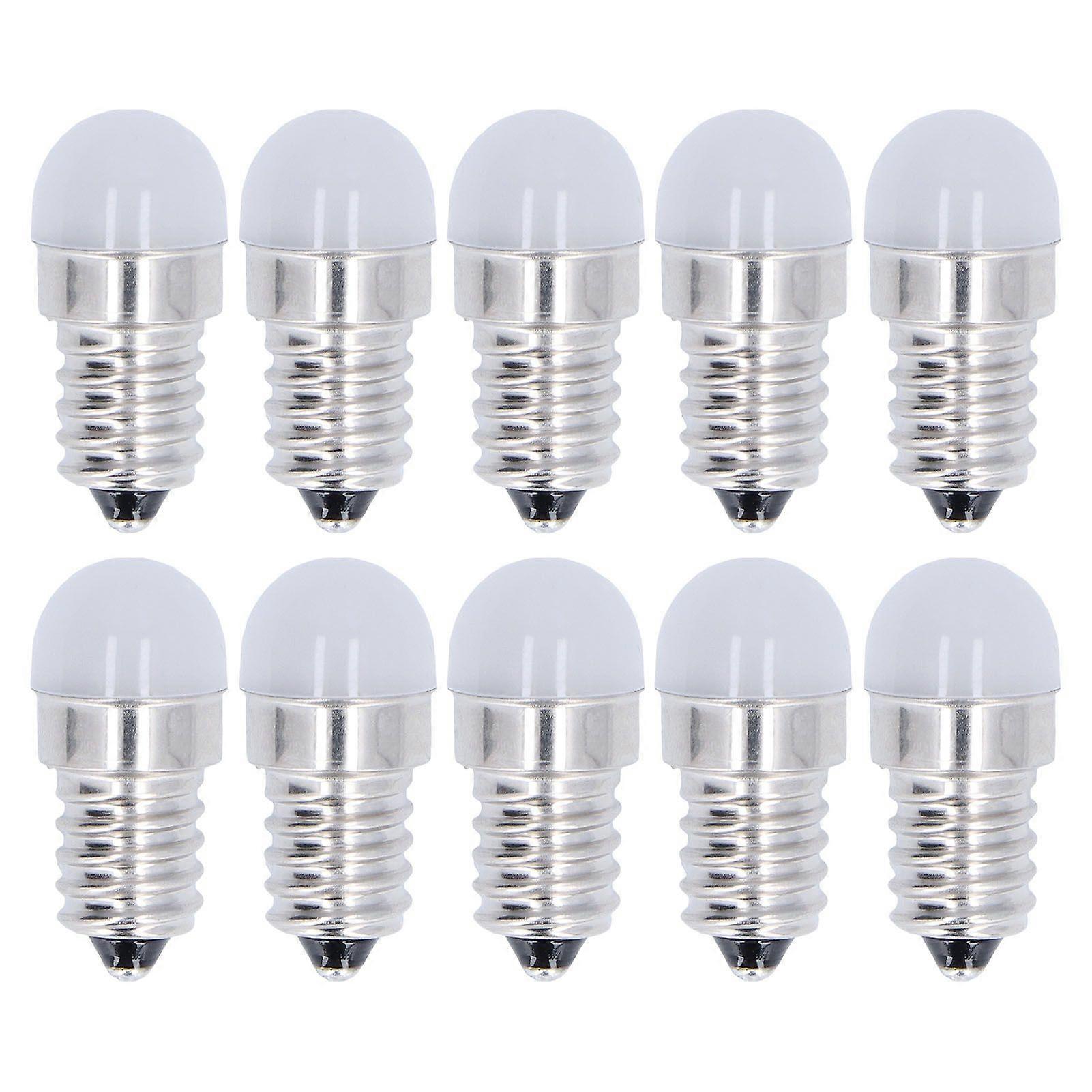 10pcs E14 Bulbs Energy Saving Warm White Light LED Small Bulbs for Ceiling Lamp Wall Lamp 500lm 1.5W 24V