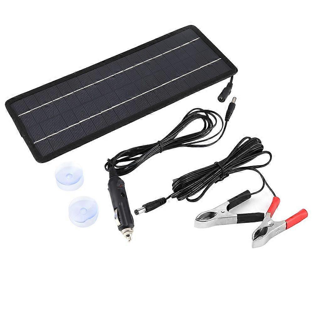 12V 4.5W Portable Solar Panel Battery Trickle Charger for Car Truck Boat Caravan