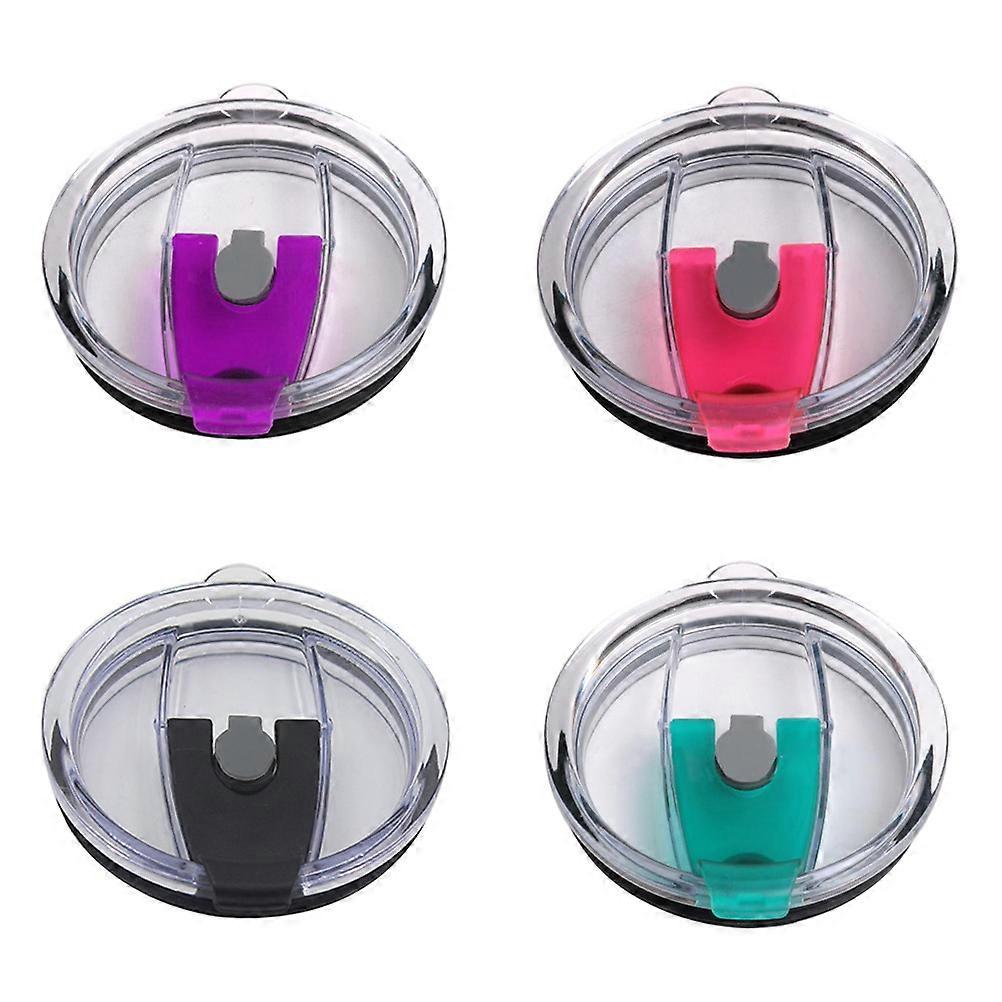 Beverage Lids Leak Proof For Tumblers Daily Use Black 4Pcs