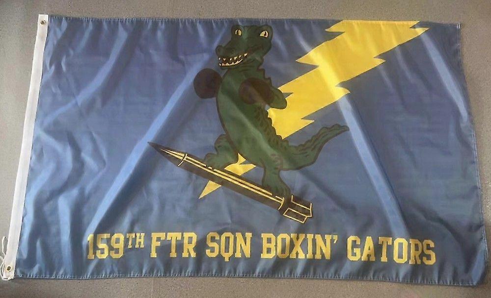 USAF 159th Fighter Squadron Boxin GatorsSingle-sided Flag Banner