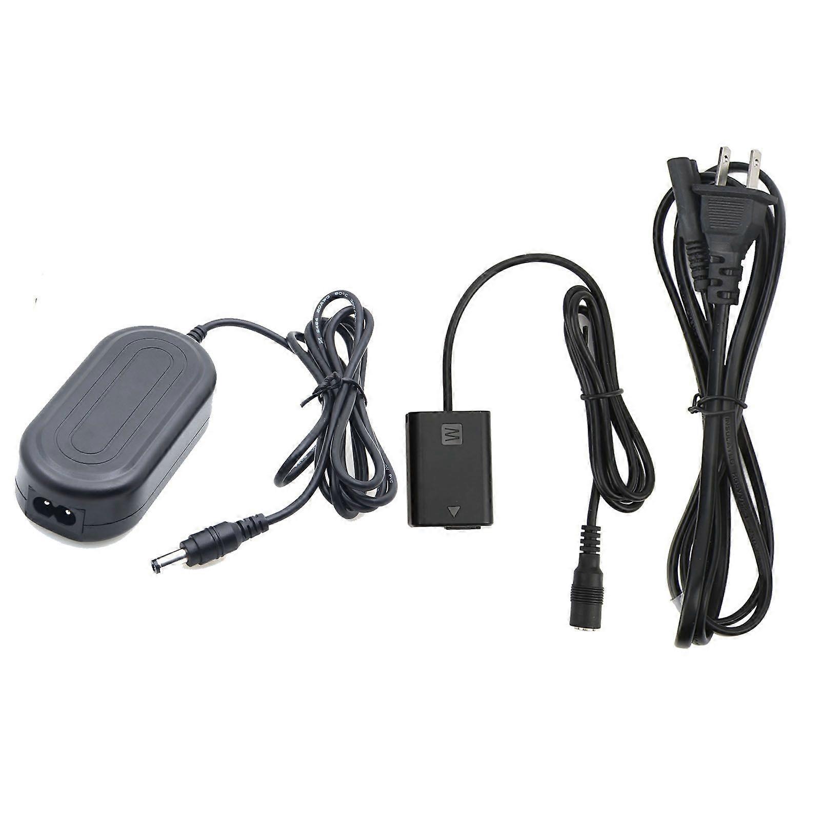 AC PW20 Dummy Battery NP FW50 Camera DC Coupler ABS Metal Camera Dummy Battery Replacement for Alpha A6000 US Plug