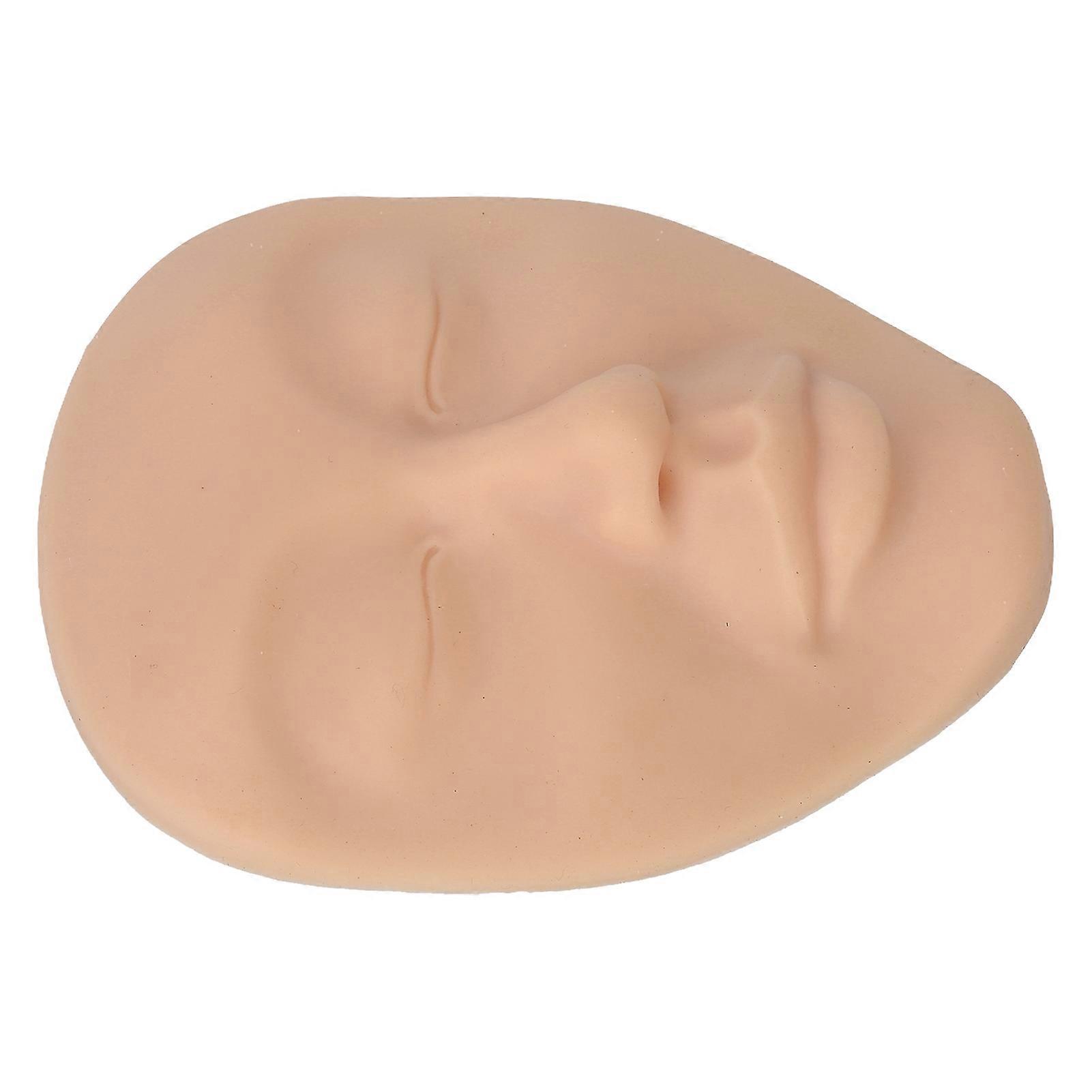 5D Silicone Makeup Practice Mannequin 158x128mm Light Brown