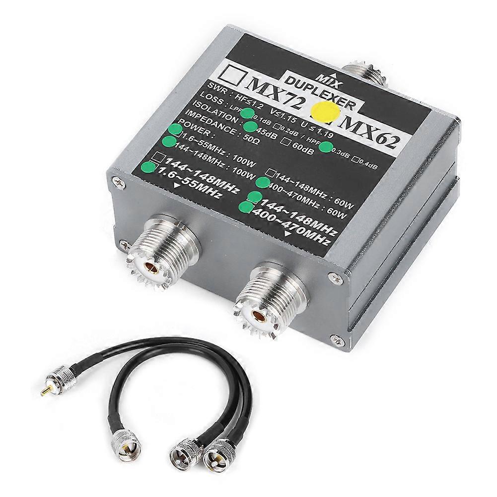 Frequency combiner for duplexer 144-148MHz and 400-470MHz indoor antenna