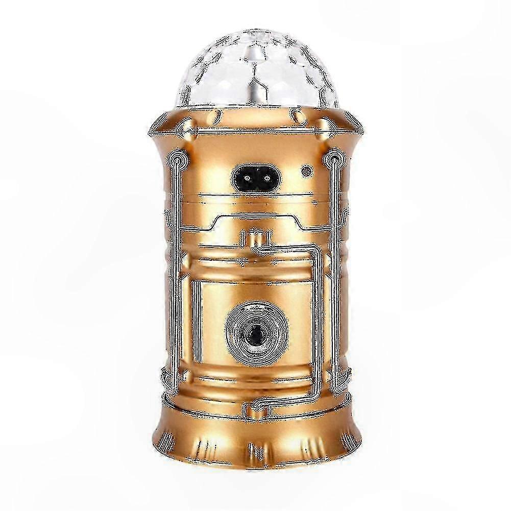 Rechargeable Solar LED Lantern for Camping, Outdoor Flashlight, Stage Disco Lighting Solution