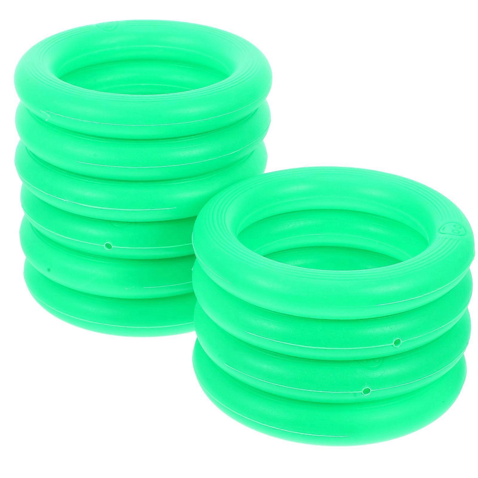 Fruits Displaying Ring Plastic Holder for Watermelon Display 10Pcs Green