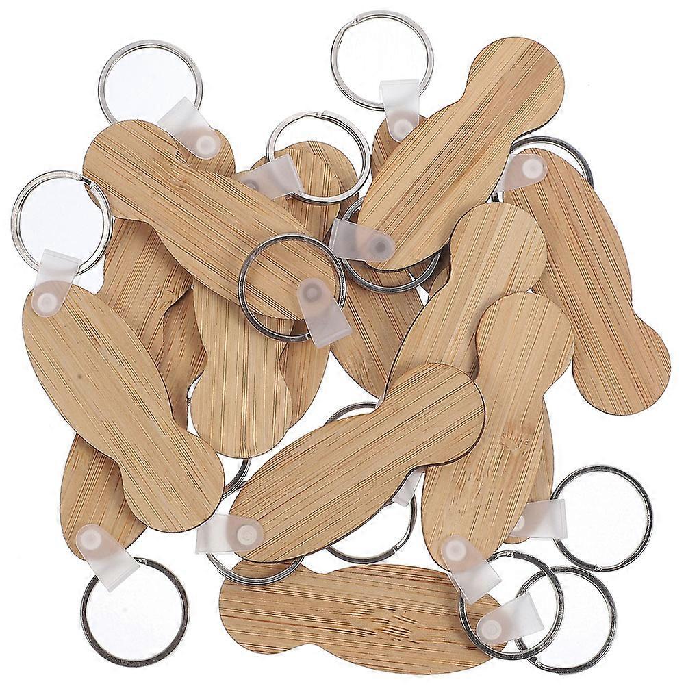 Shopping Trolley Tokens Bamboo Key Rings for Everyday Use 45Pcs