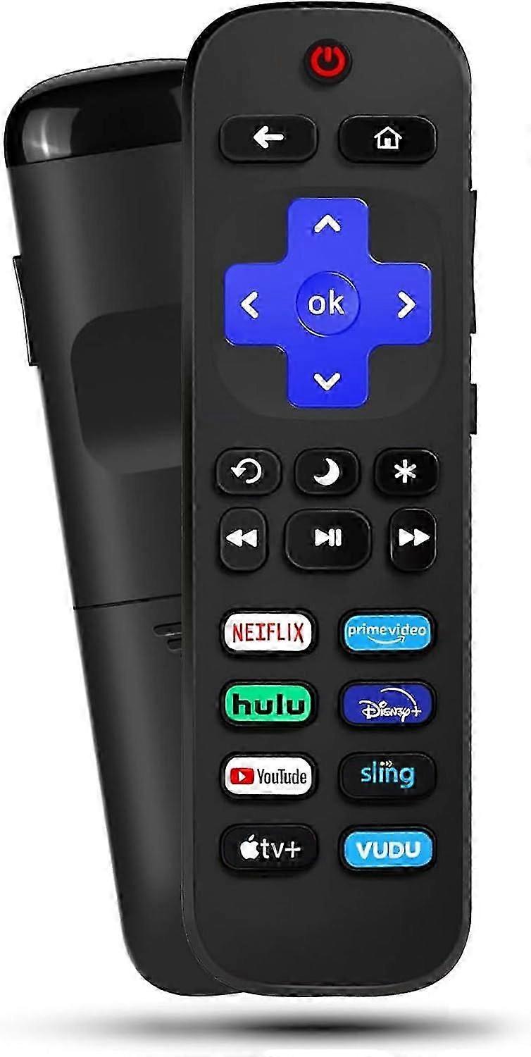 2PACK Replacement Remote Control for All Roku TV 2-in-1, Universal Remote for TCL TV Hisense TV ONN TV Hitachi TV Element Westinghouse Philips JVC TVs