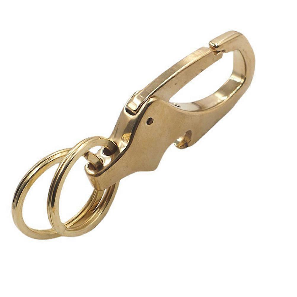 Portable Copper Bottle Opener Key Chain for Outdoor with 2Pcs