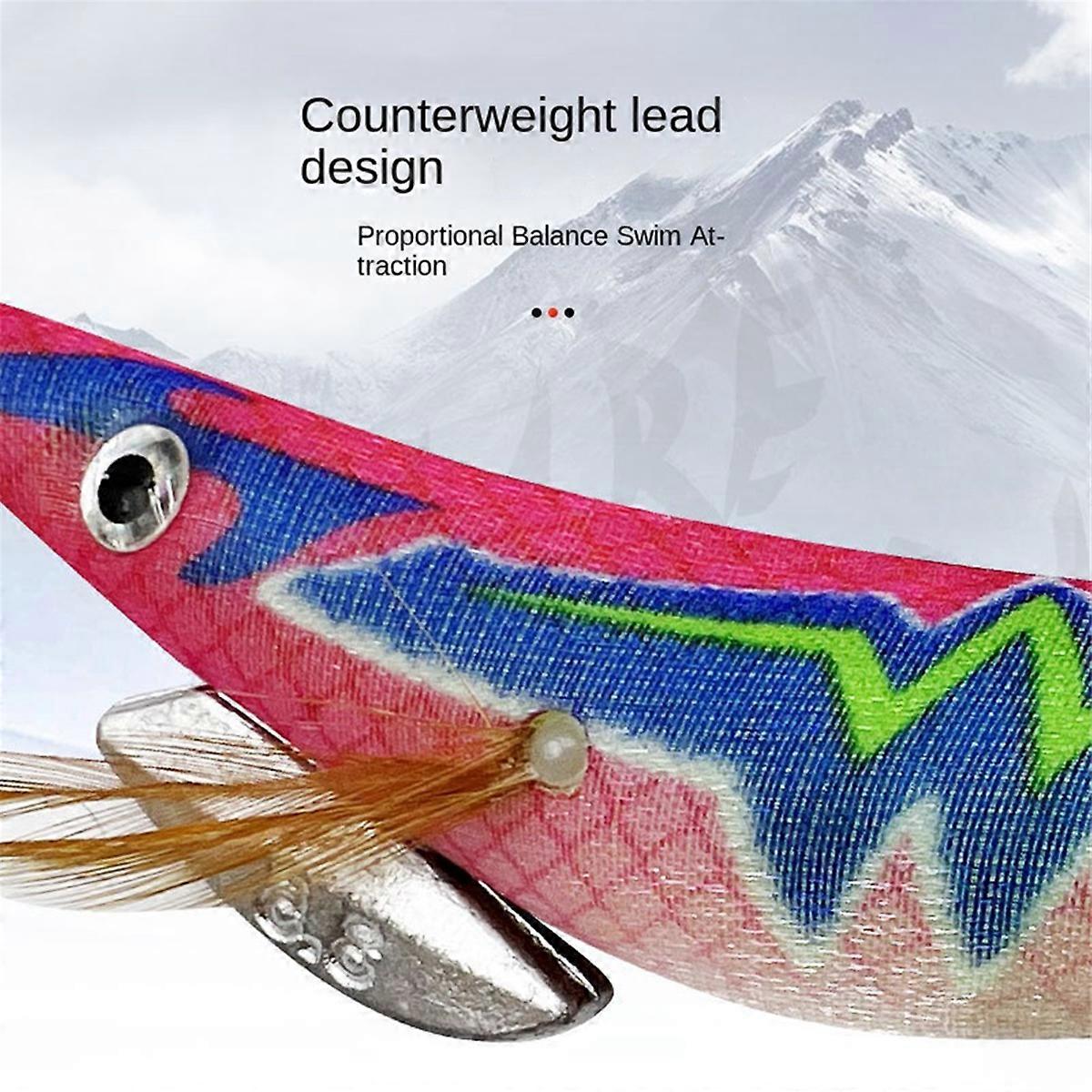 Luminous Wooden Shrimp Hook Explosion Hook Luya Bait