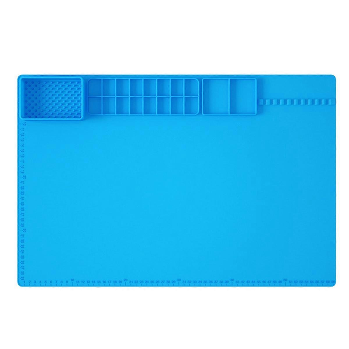 Art Painting Mat Desk Desk Mat Blue
