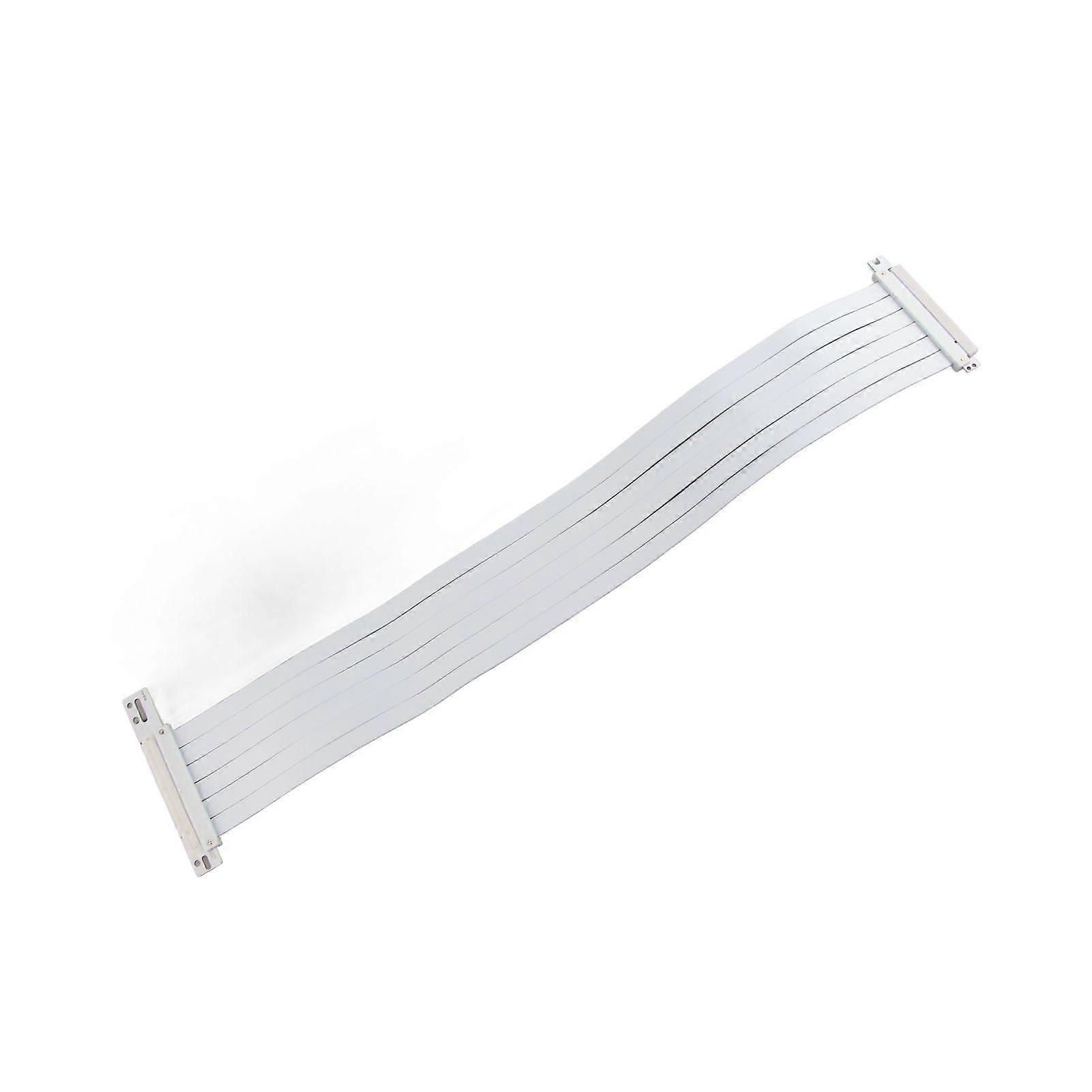 PCIE 3.0 X16 Riser Cable High Speed Flexible 90 Degree Extender Card Extension Port Graphics Card Extension Cable White 60cm / 23.6in
