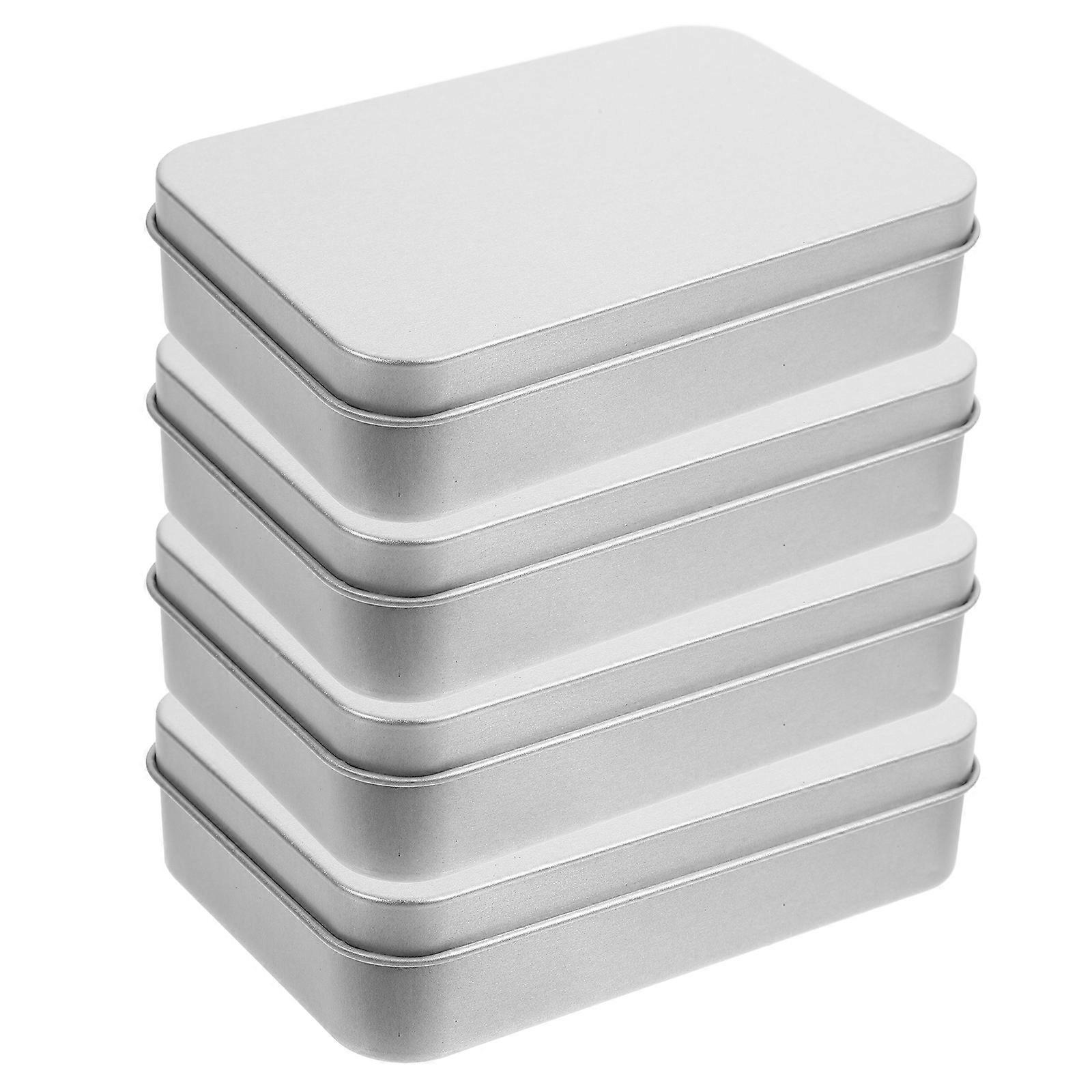 Tinplate Tins Gift Boxes for Party 20Pcs Silver Candy Storage Containers