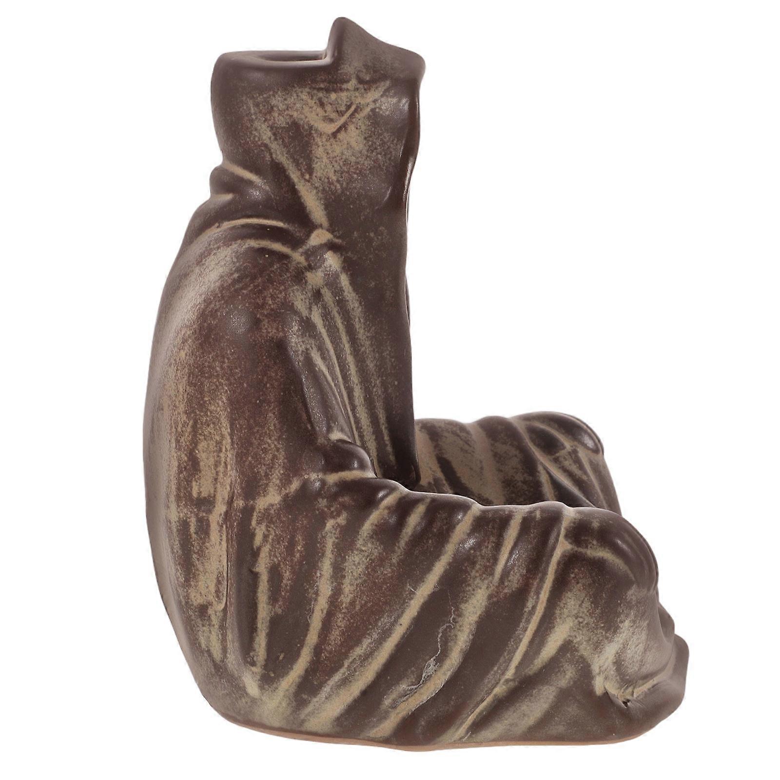 Incense Holder Ceramic Incense Burner for Home 2Pcs Grey