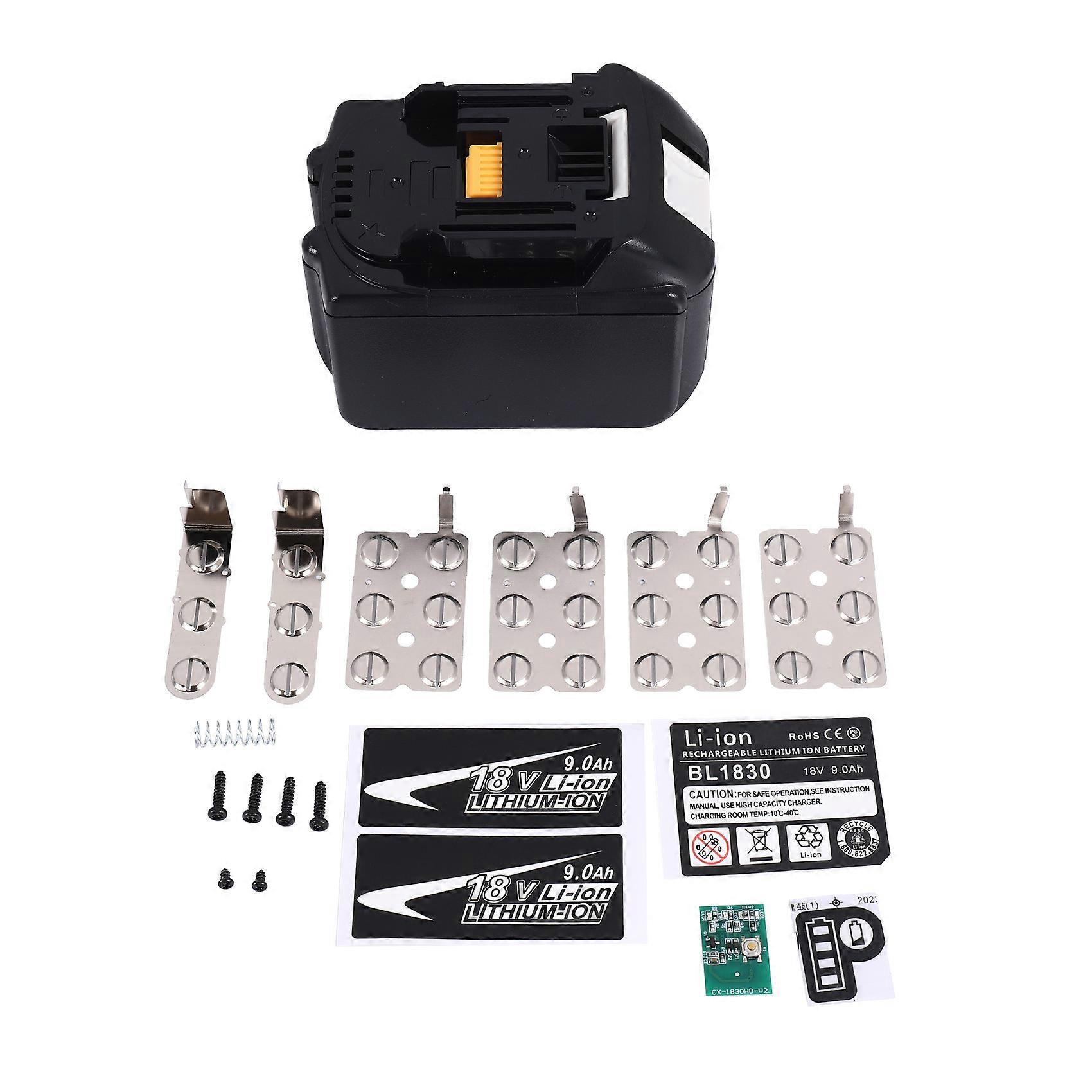 BL1890 Li-Ion Battery Case PCB Charging Protection Circuit Board Shell Box BL1860-15 for Makita 18V 9.0Ah Sticker Label