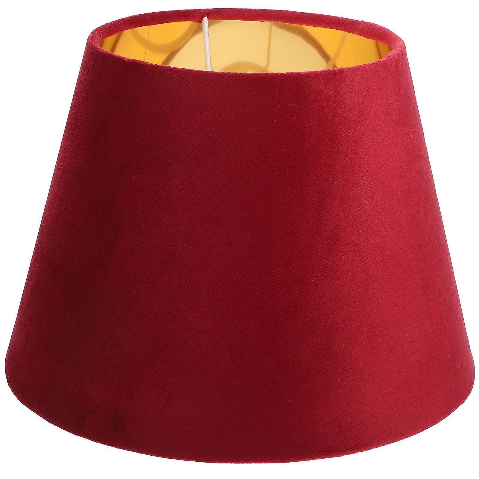Practical Red Cloth Lampshade for Housewarming Gift 2Pcs