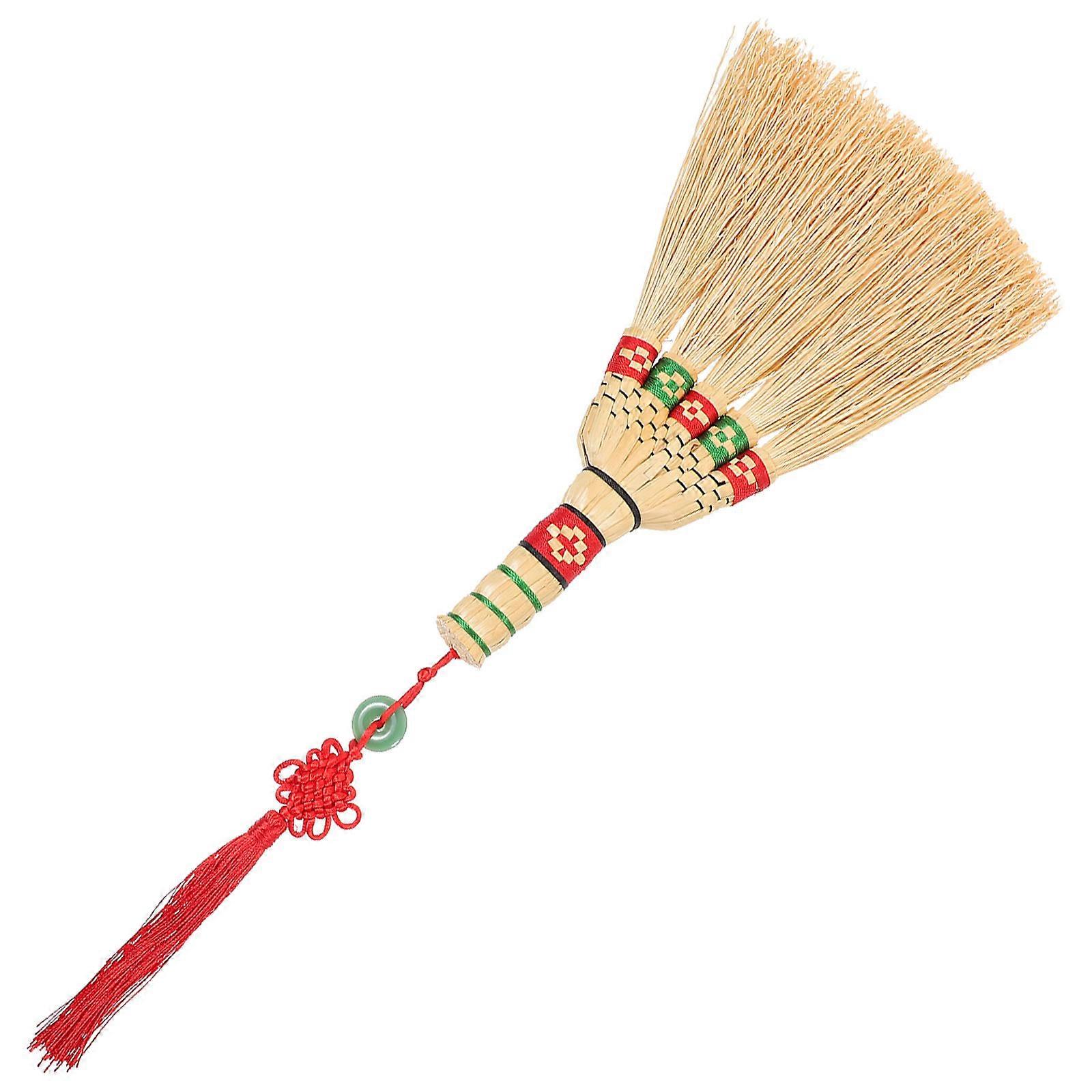 Woven Brooms 4Pcs Khaki Color Short Handle Brush Designed for Effective Indoor Cleaning and Dusting