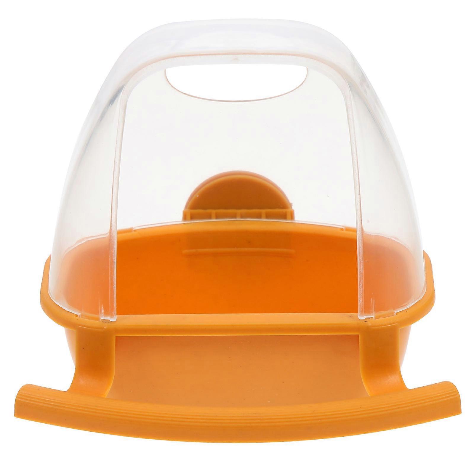 Bird Food Container Clear Bird Feeder Splash-Proof Hanging Feeder 4Pcs