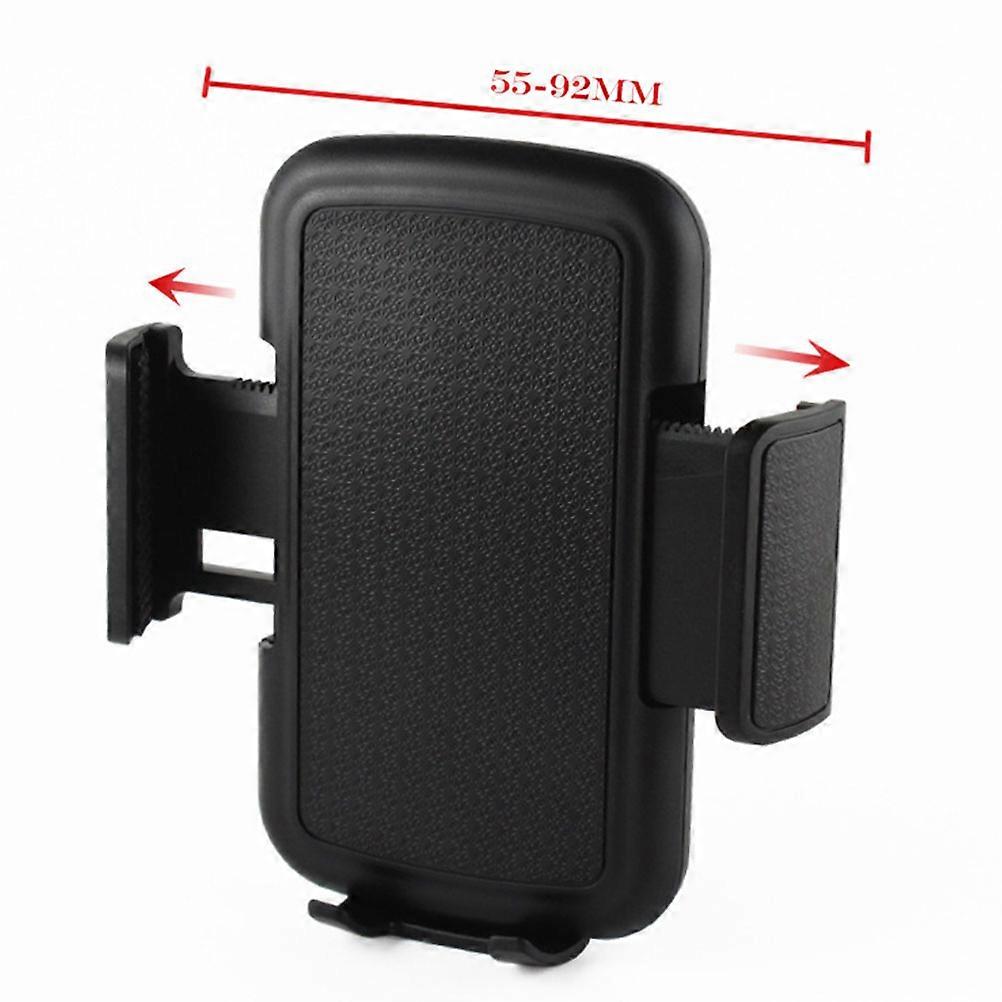 Phone Mount Holder For Car Navigation 360 Degree Rotation Adjustable Width Black 1Pcs
