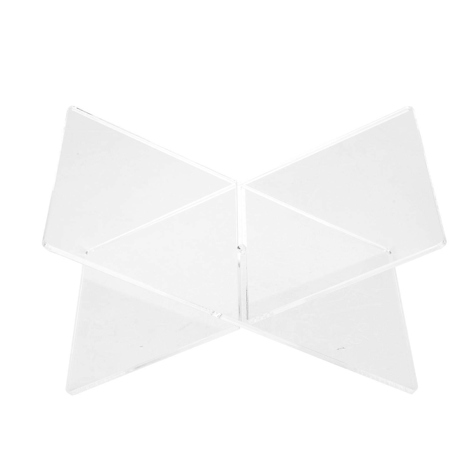 Acrylic Book Reading Stand for Desktop with 2Pcs X-Shaped Brackets