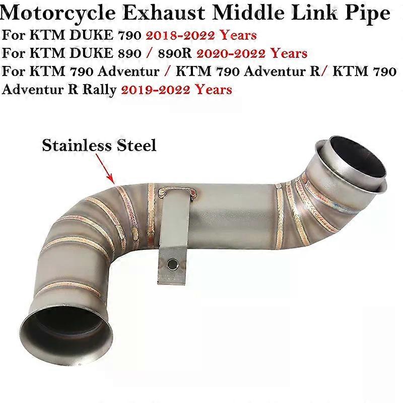 For KTM DUKE 790 Duke 890 / 890R 18-22 KTM 790 Adventur R Ktm790 R Rally 19-22 Motorcycle Exhaust Modify Middle Link Pipe Escape