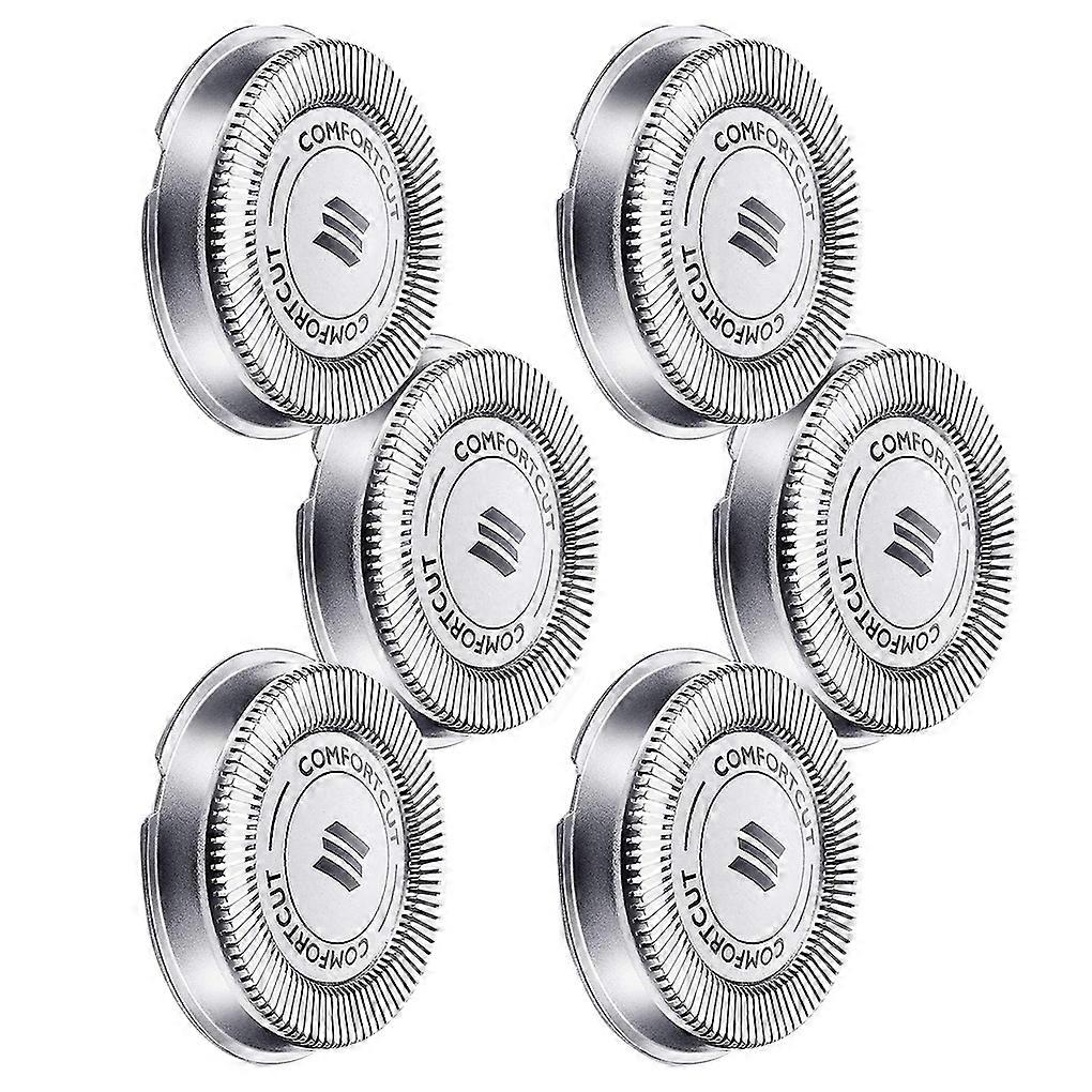 6 Pieces Shaver Head Beard Trimmer Heads Modification Replacement for Philips