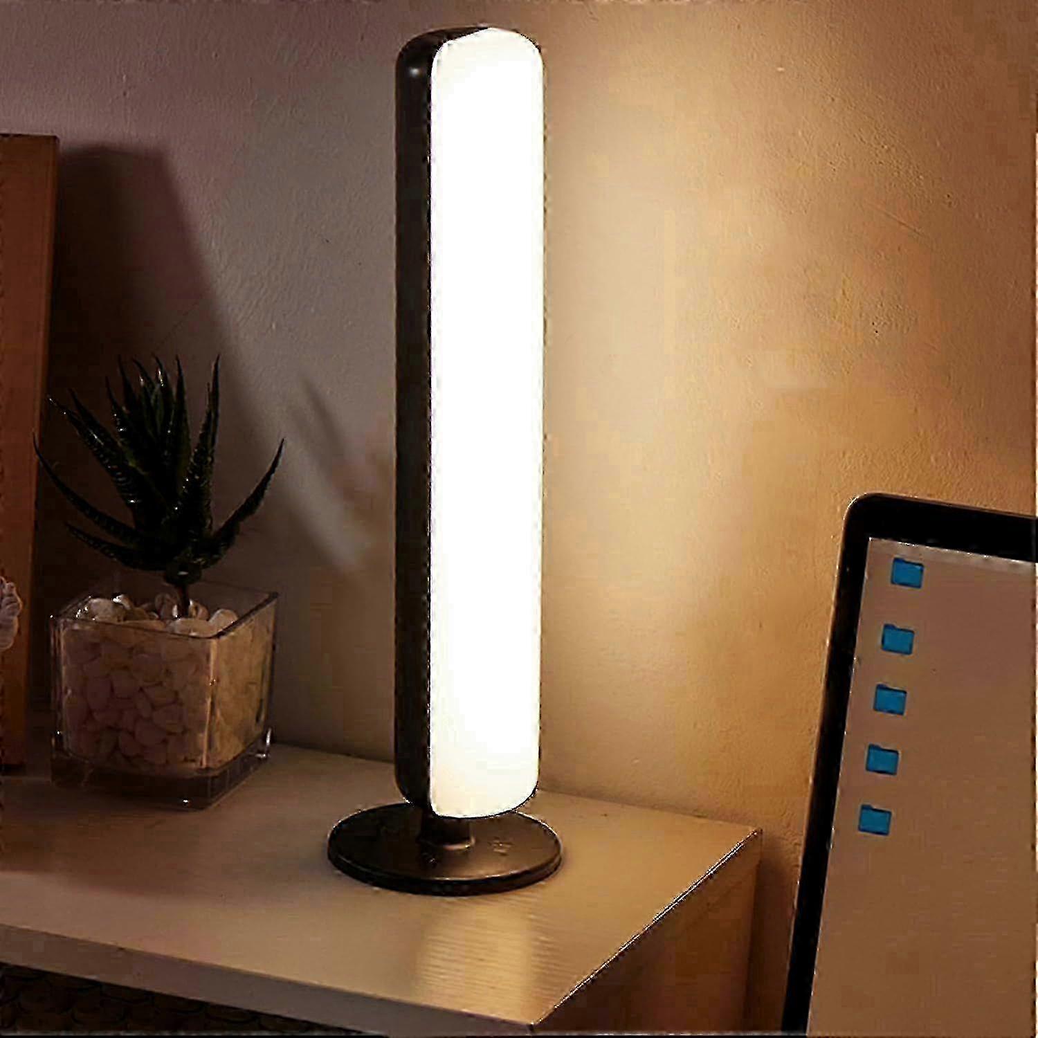 Intelligent Voice Control Light with Base Night Light 4-Level Brightness Rechargeable Sleep Bedside