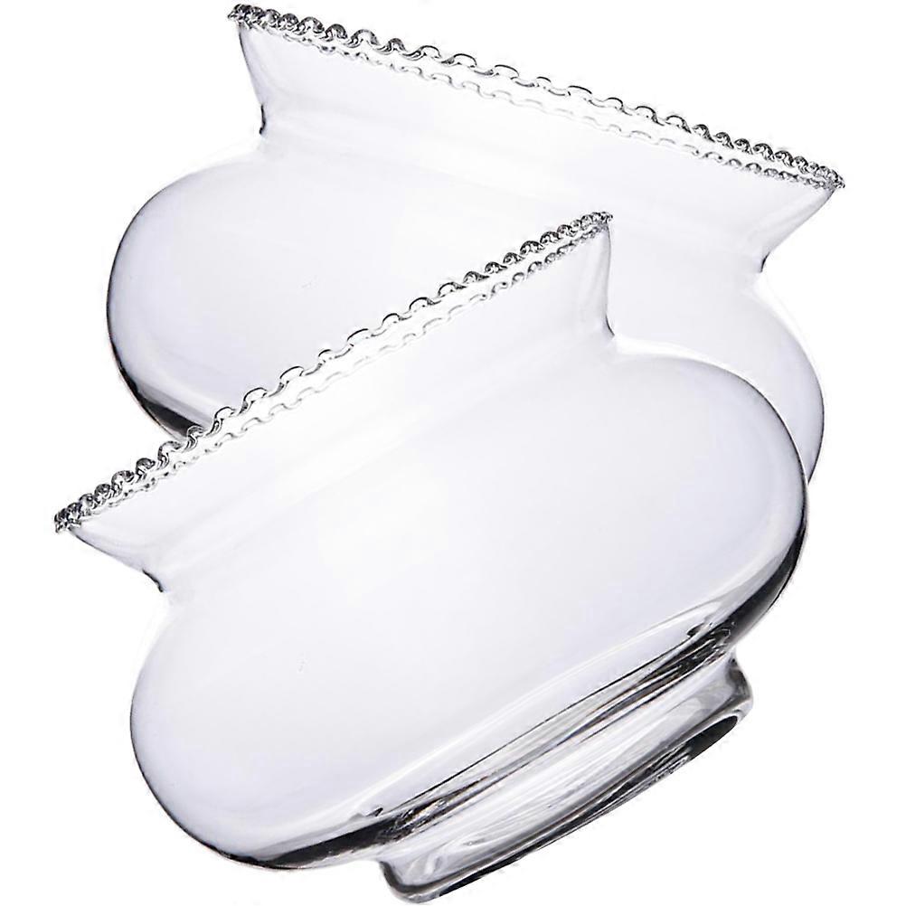 Round Transparent Fish Bowl Glass for Storage 8Pcs Pack