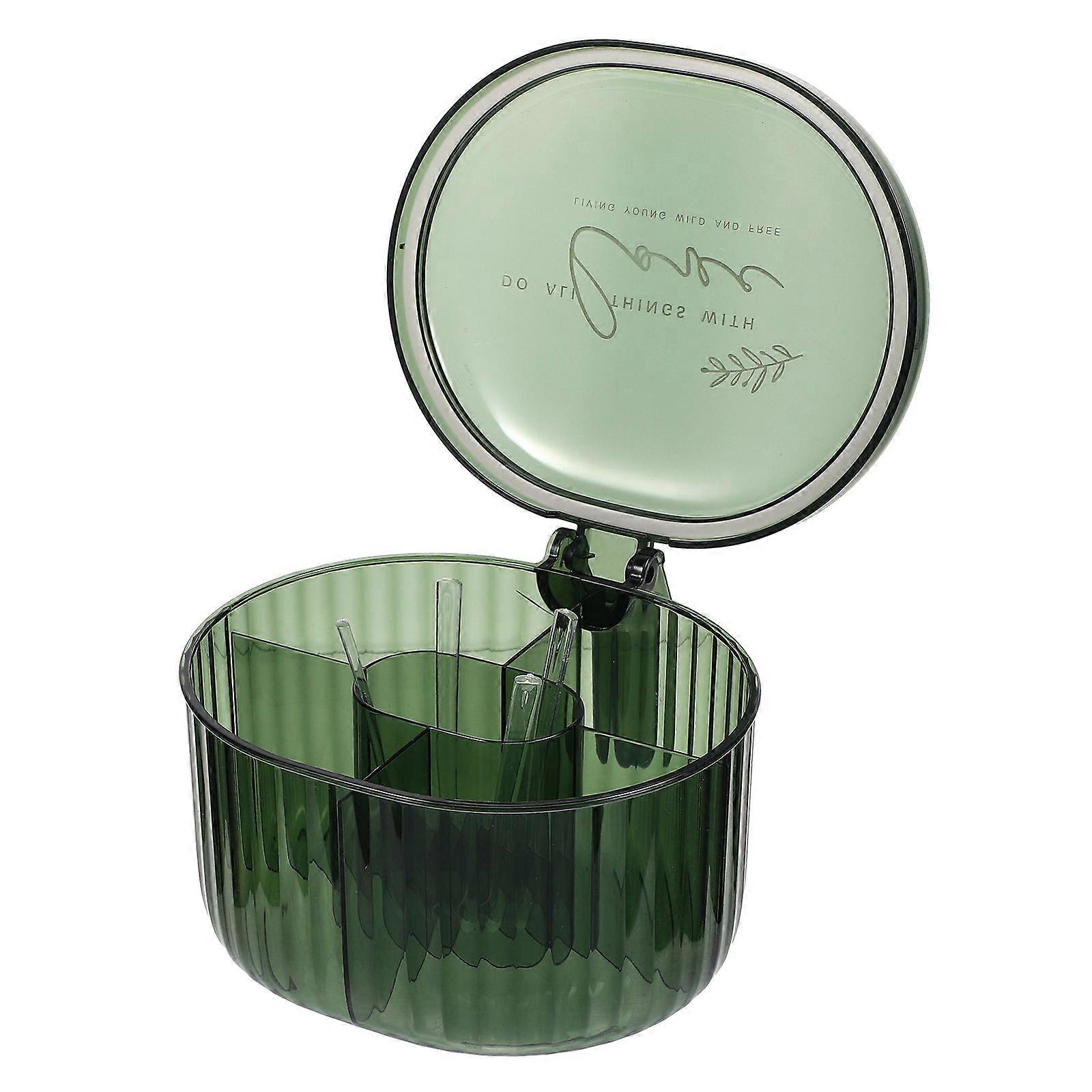 Household Spice Box Multi-Function Spice Holder For Kitchen Cooking In Green Color 1Pack