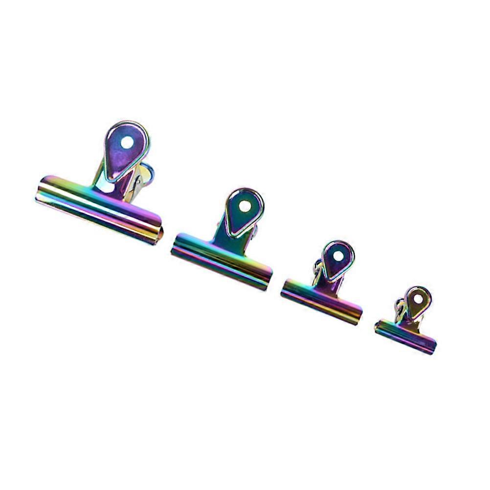 Metal Hinge Clips 5Pcs Colorful Water Drop Binder Clips Organizing Crafts Assorted Color