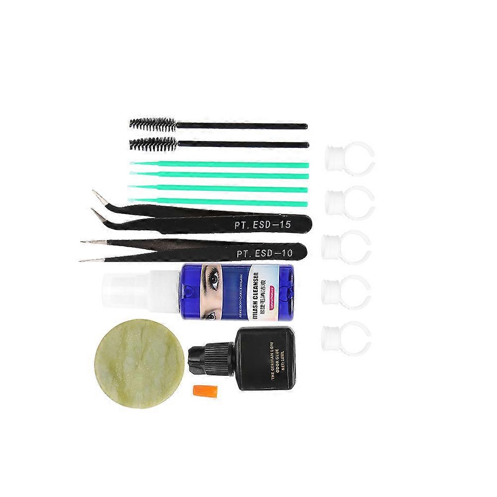 False Eyelashes Extension Kit with Tweezer Brush Set 19x8x4cm