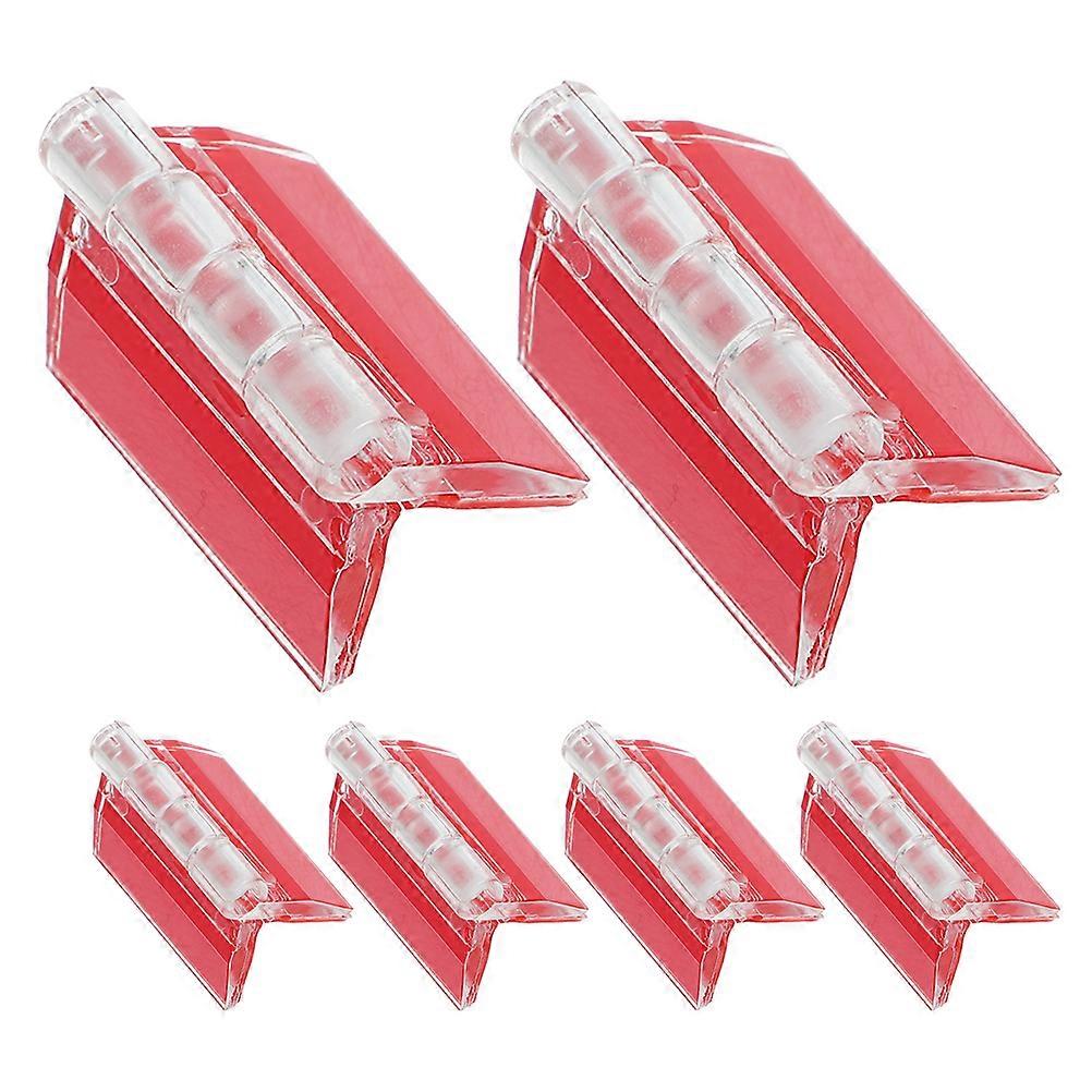 24Pcs Self Adhesive Acrylic Hinges for Crafting Small Transparent Hinges