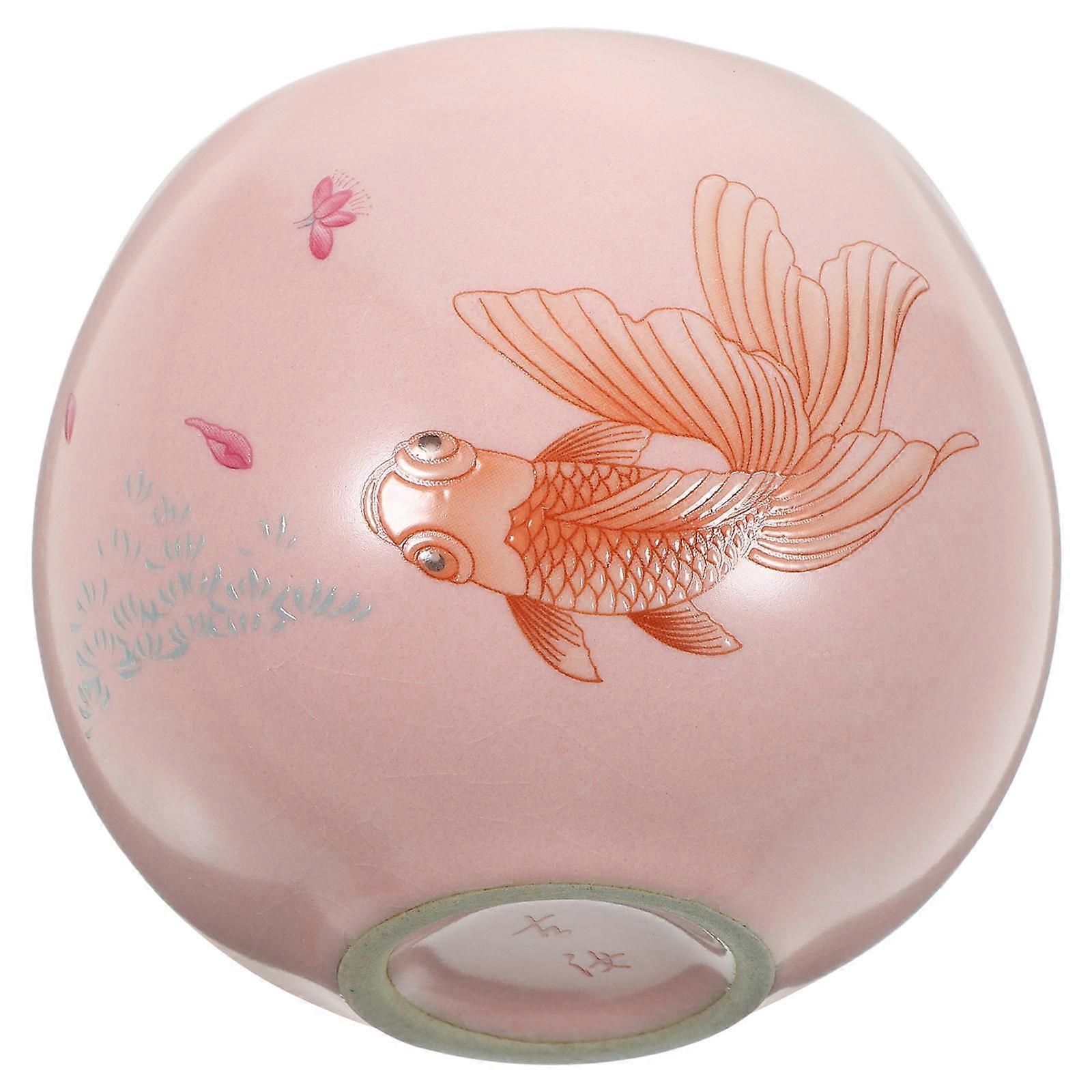 Flower Pattern Ceramic Tea Cup for Household Use 5Pcs Tea Cups